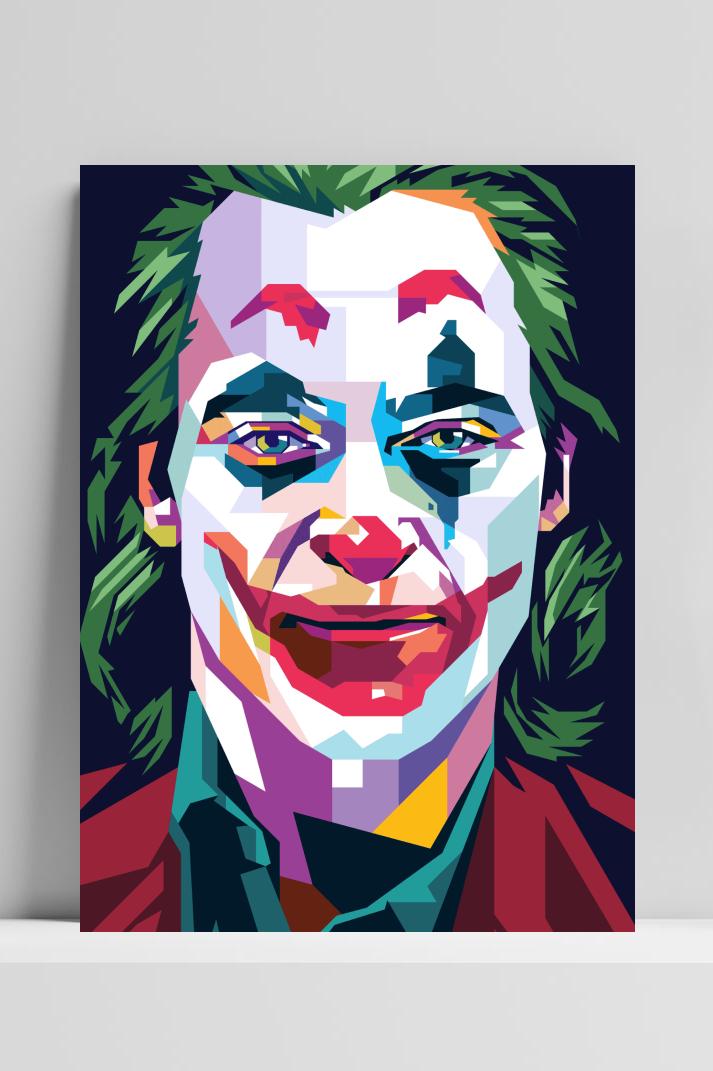 Joker op 3mm aluminium dibond