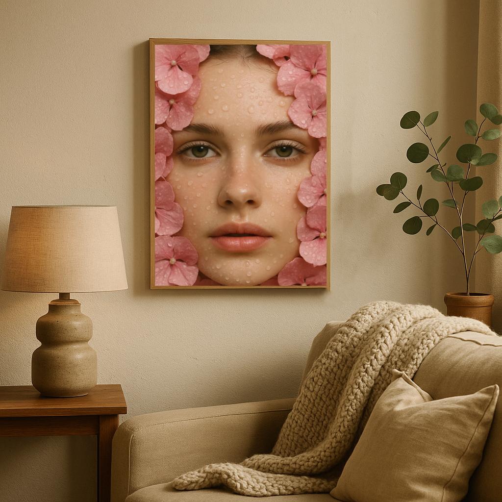 Lady Flowers Portrait poster sfeerbeeld 2