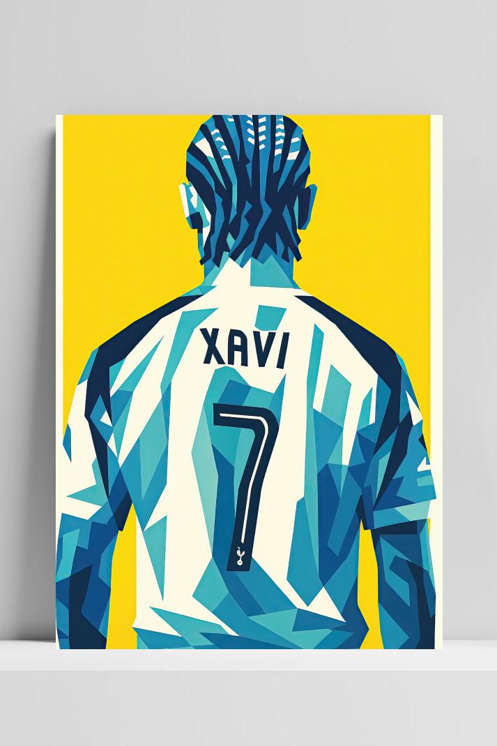 Xavi Simons Pop Art poster van 25 Artstreet