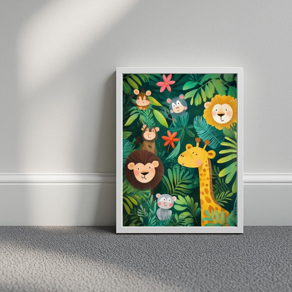 Jungle Animals Cartoon poster sfeerbeeld 3