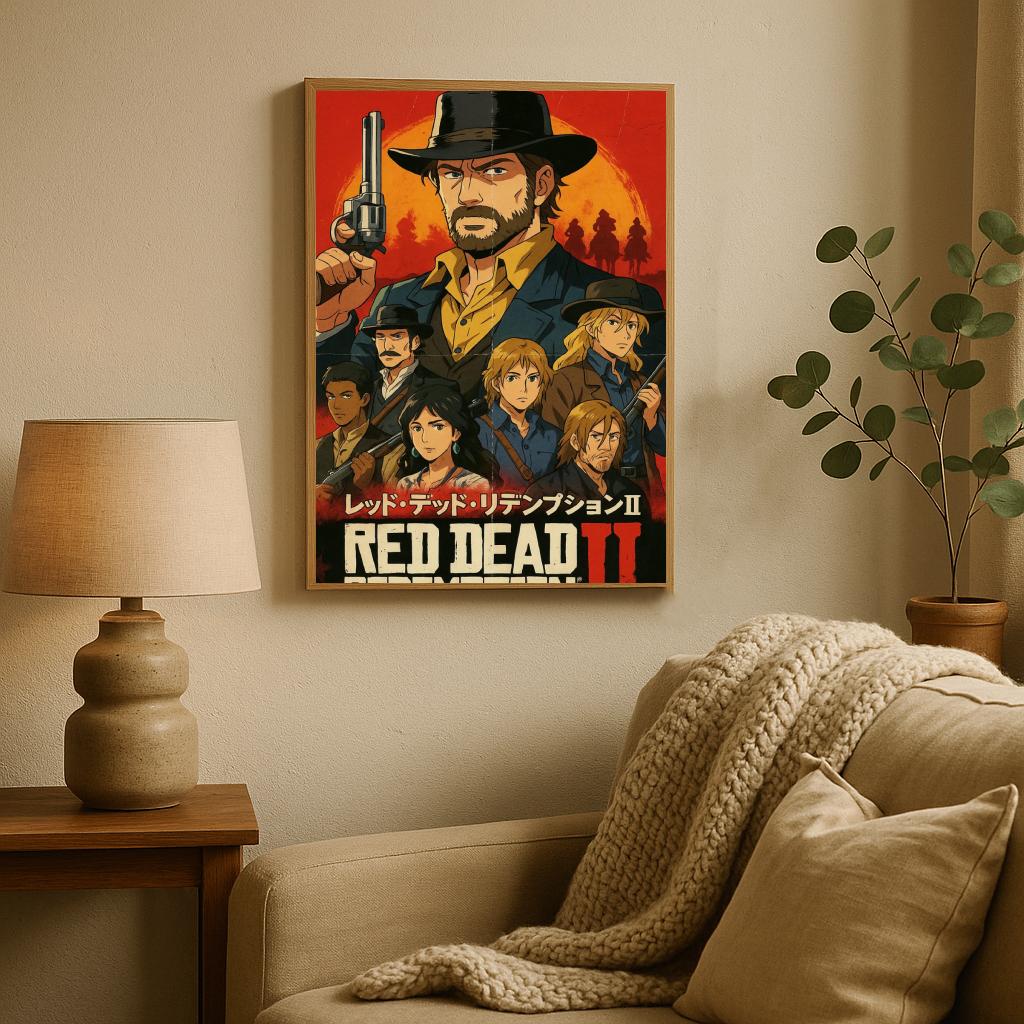 Red Dead Redemption 2 Cartoon poster sfeerbeeld 2