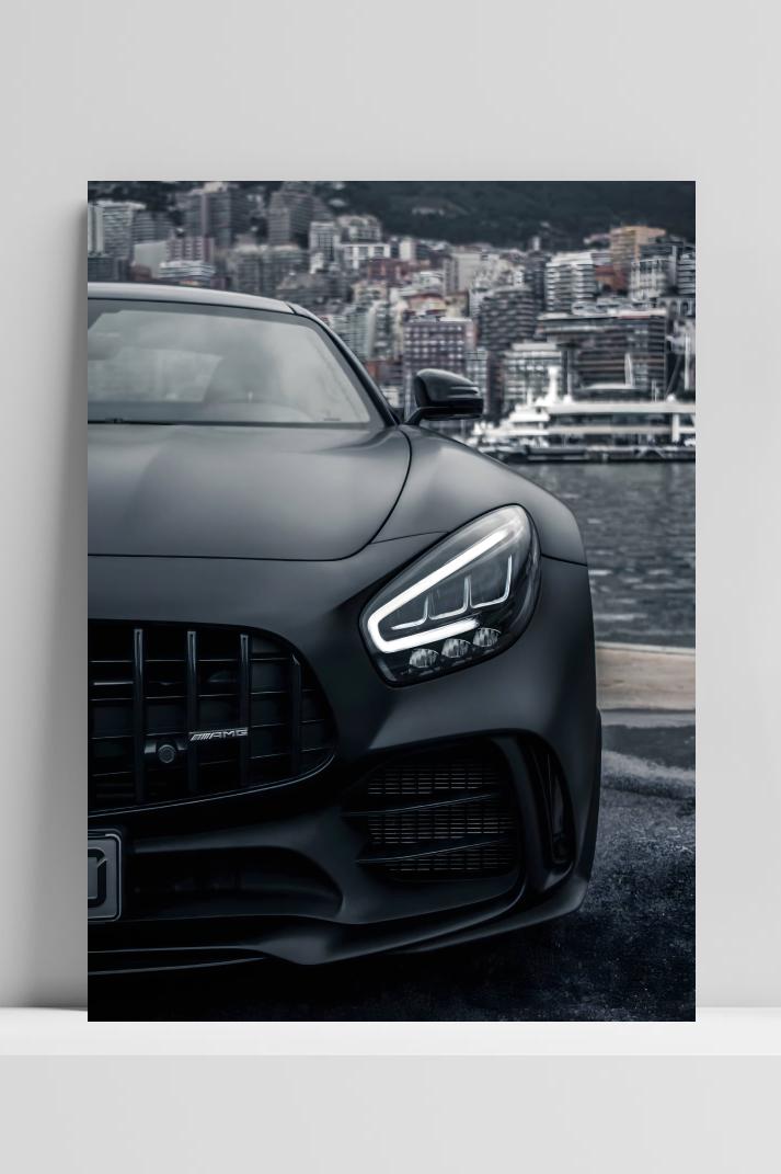 Mercedes AMG op 3mm aluminium dibond