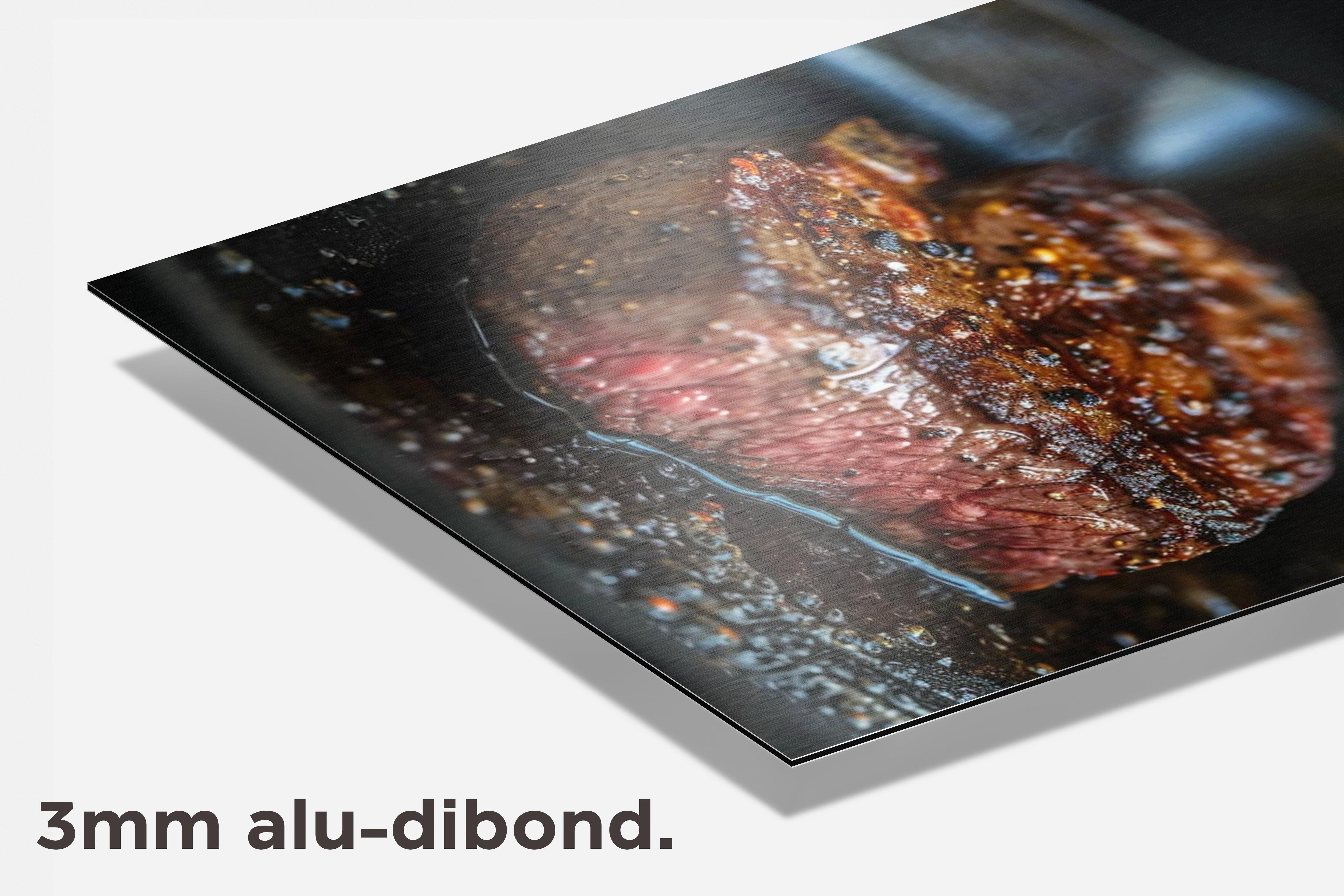 Steak Pan dibond detail