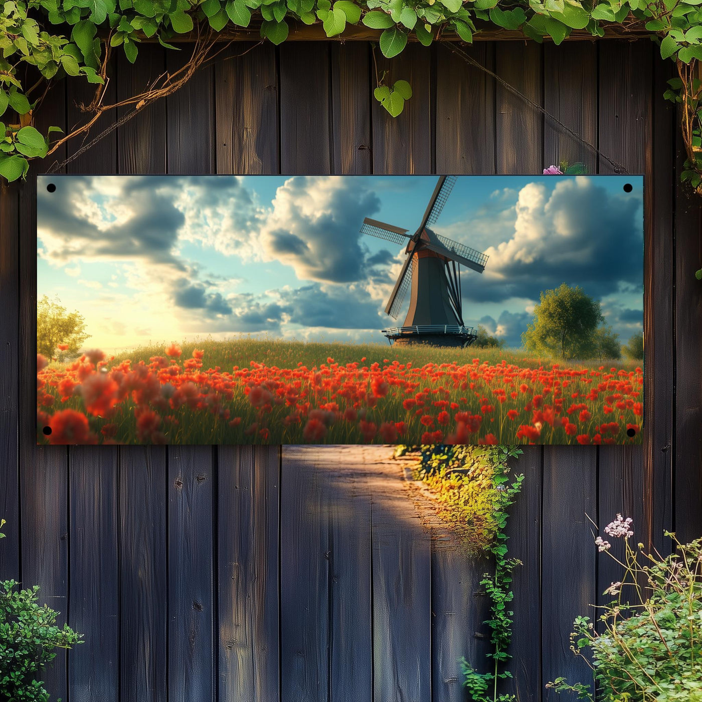 Póster Póster de jardín Molino de Viento Holandés de 25 Artstreet