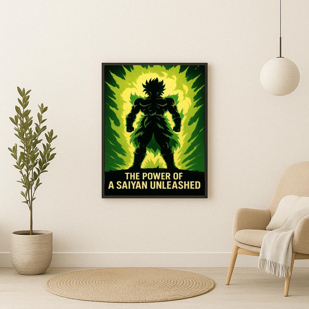 Broly Dragon Ball Saiyan Text poster sfeerbeeld 2