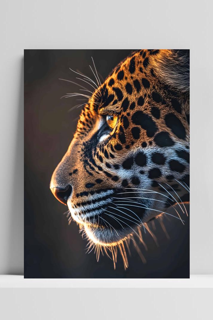 Jaguar Close-Up op 3mm aluminium dibond