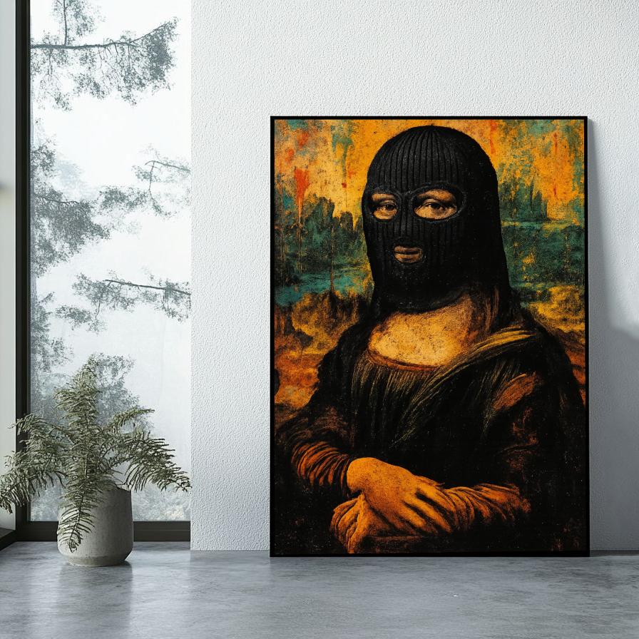 Mona Lisa Inspired Mask poster sfeerbeeld 1