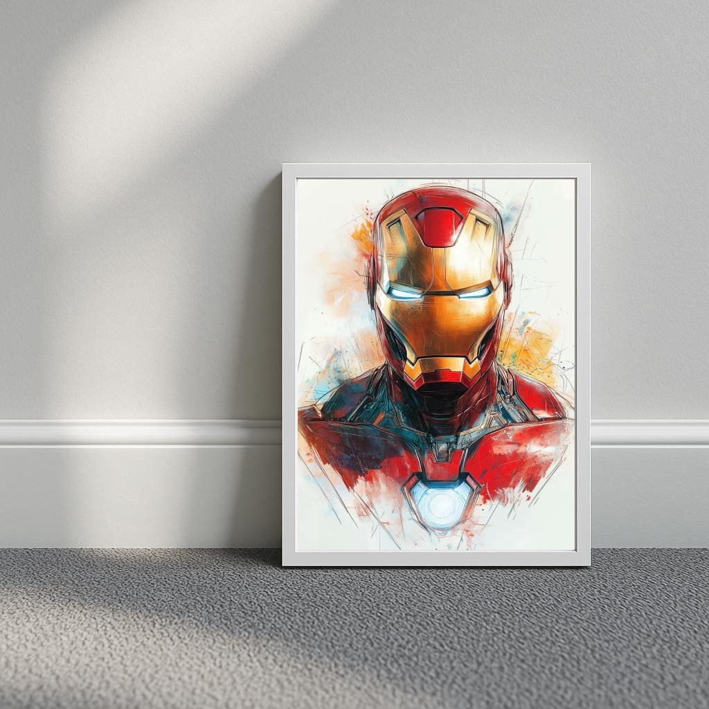 Iron Man Portrait Marvel poster sfeerbeeld 3