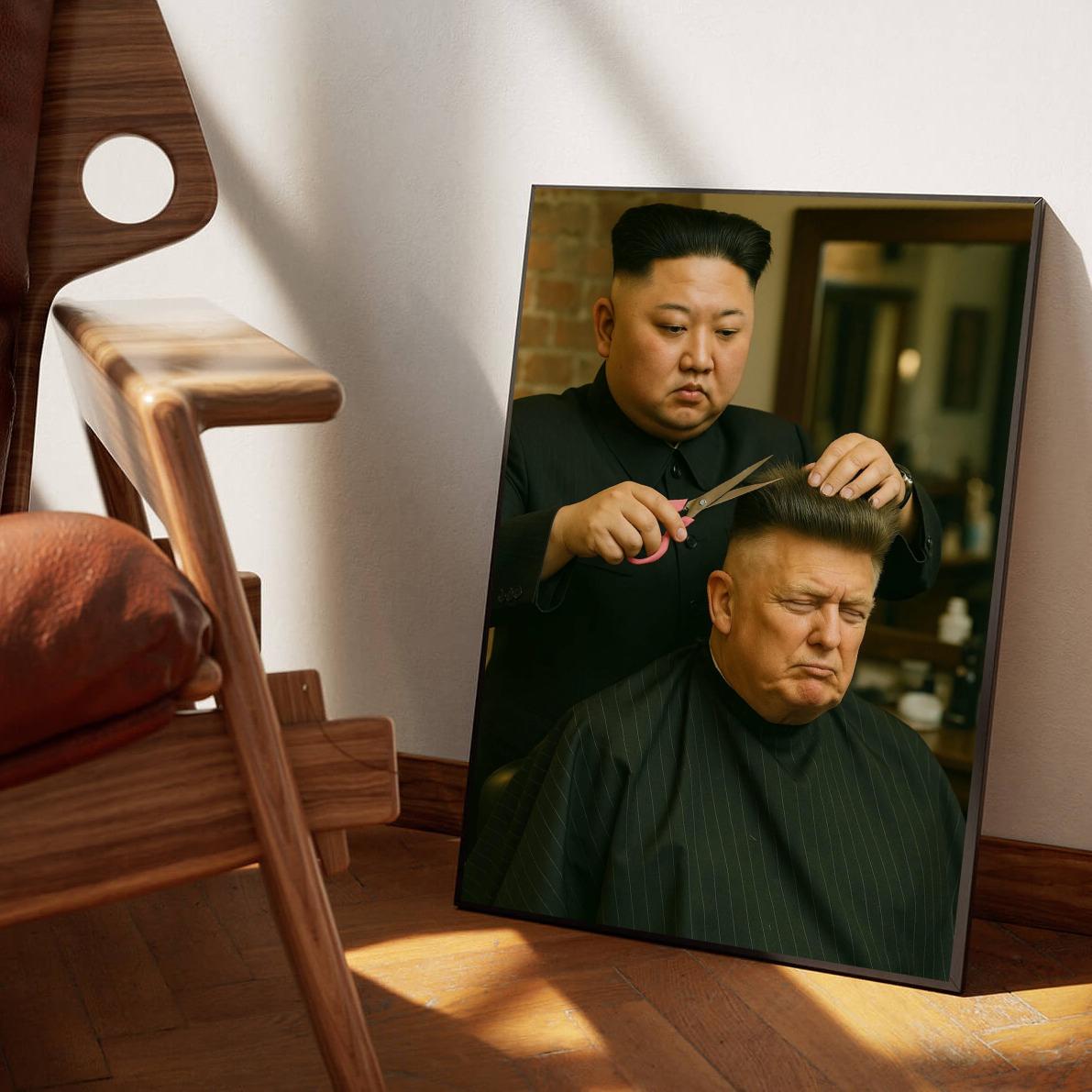 Kim Jong Un Donald Trump poster sfeerbeeld 1