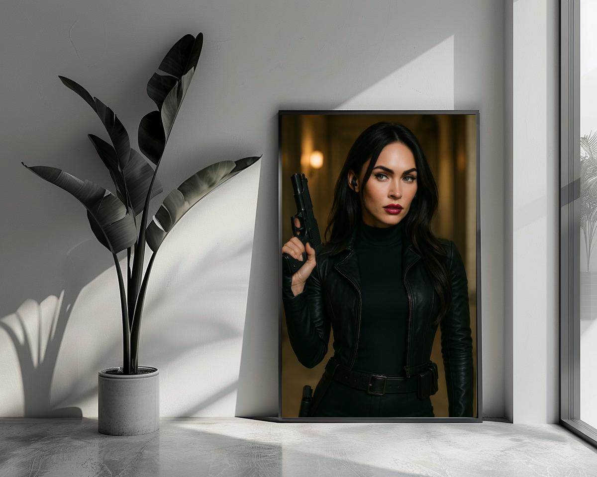 Megan Fox Gun poster van 25 Artstreet
