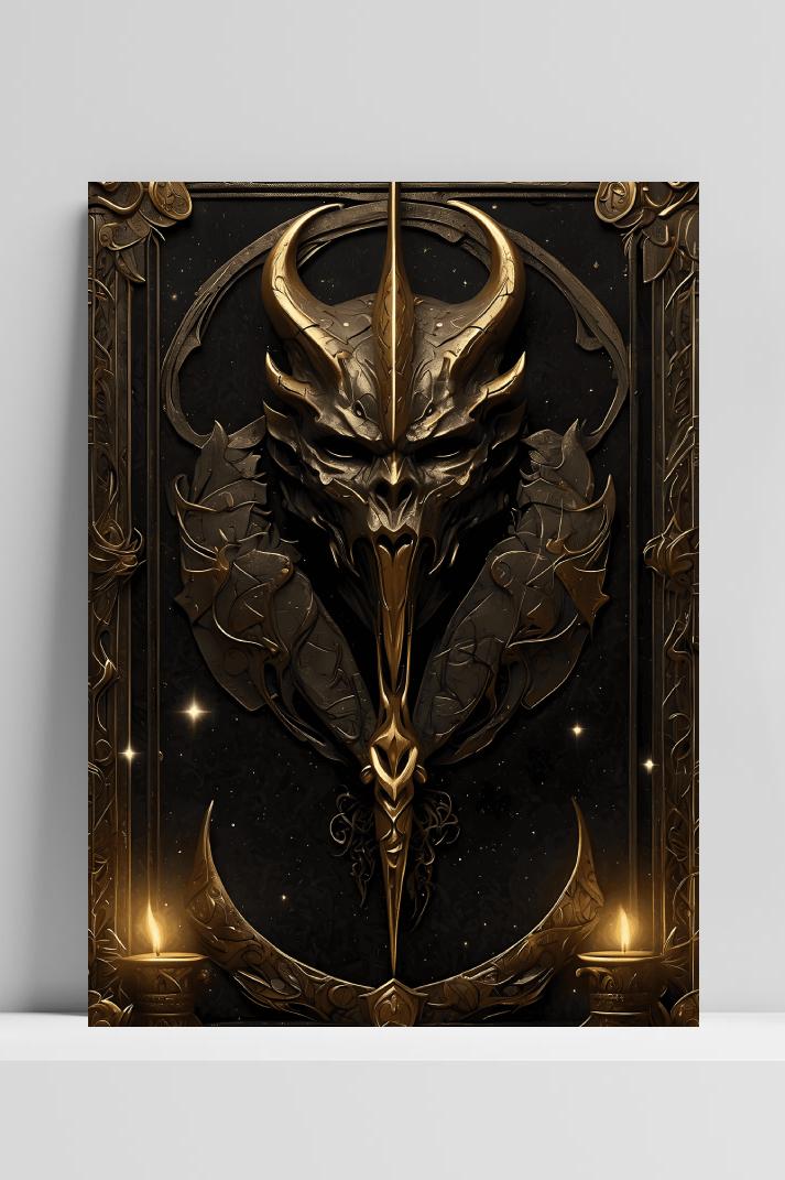 Demonen Boek op 3mm aluminium dibond