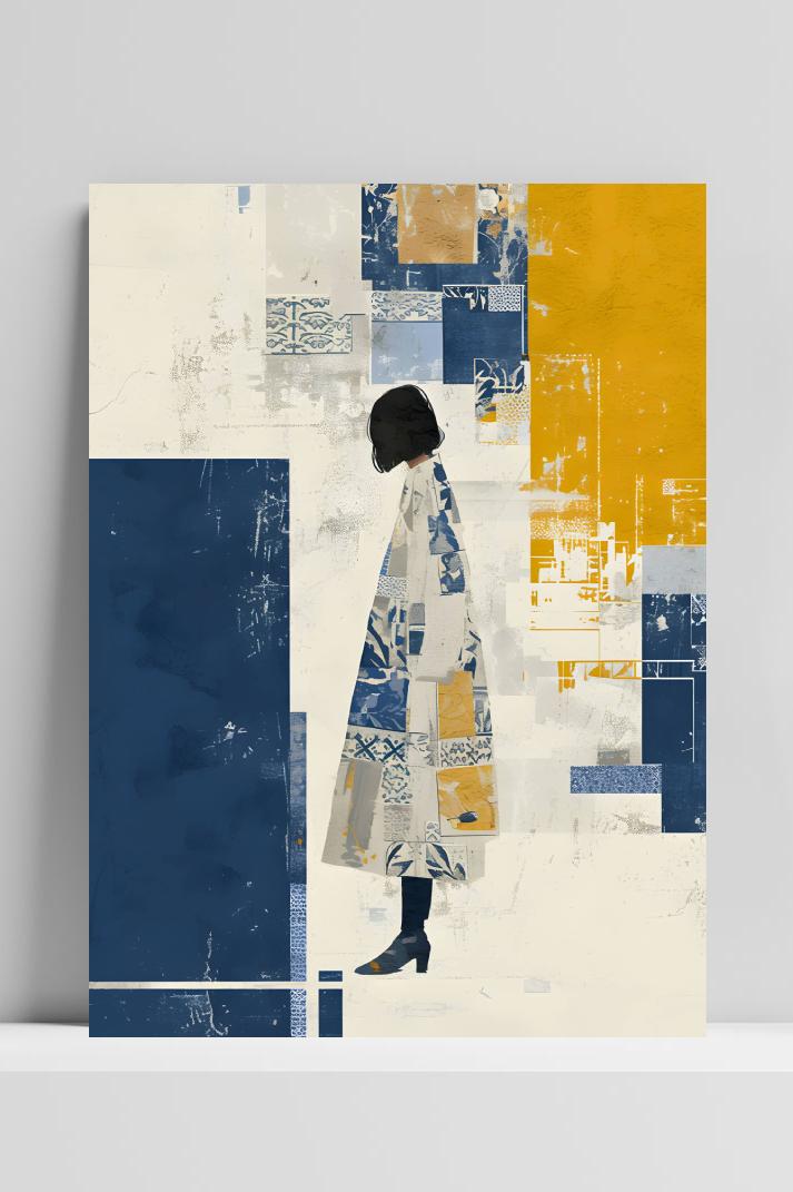 Abstracte Kunst op 3mm aluminium dibond