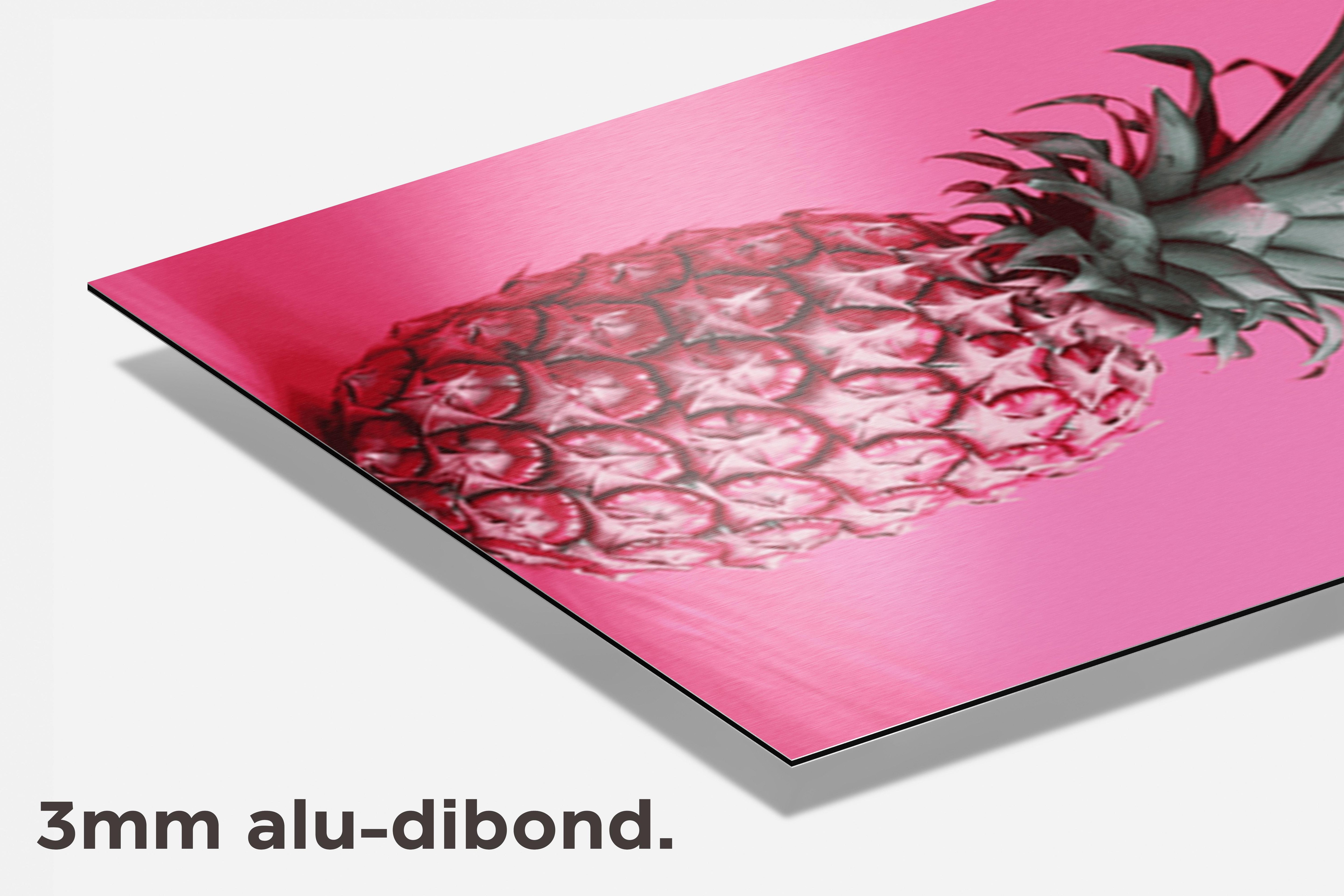Roze Ananas dibond detail