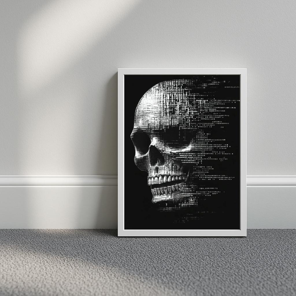 Skull B&W poster sfeerbeeld 3