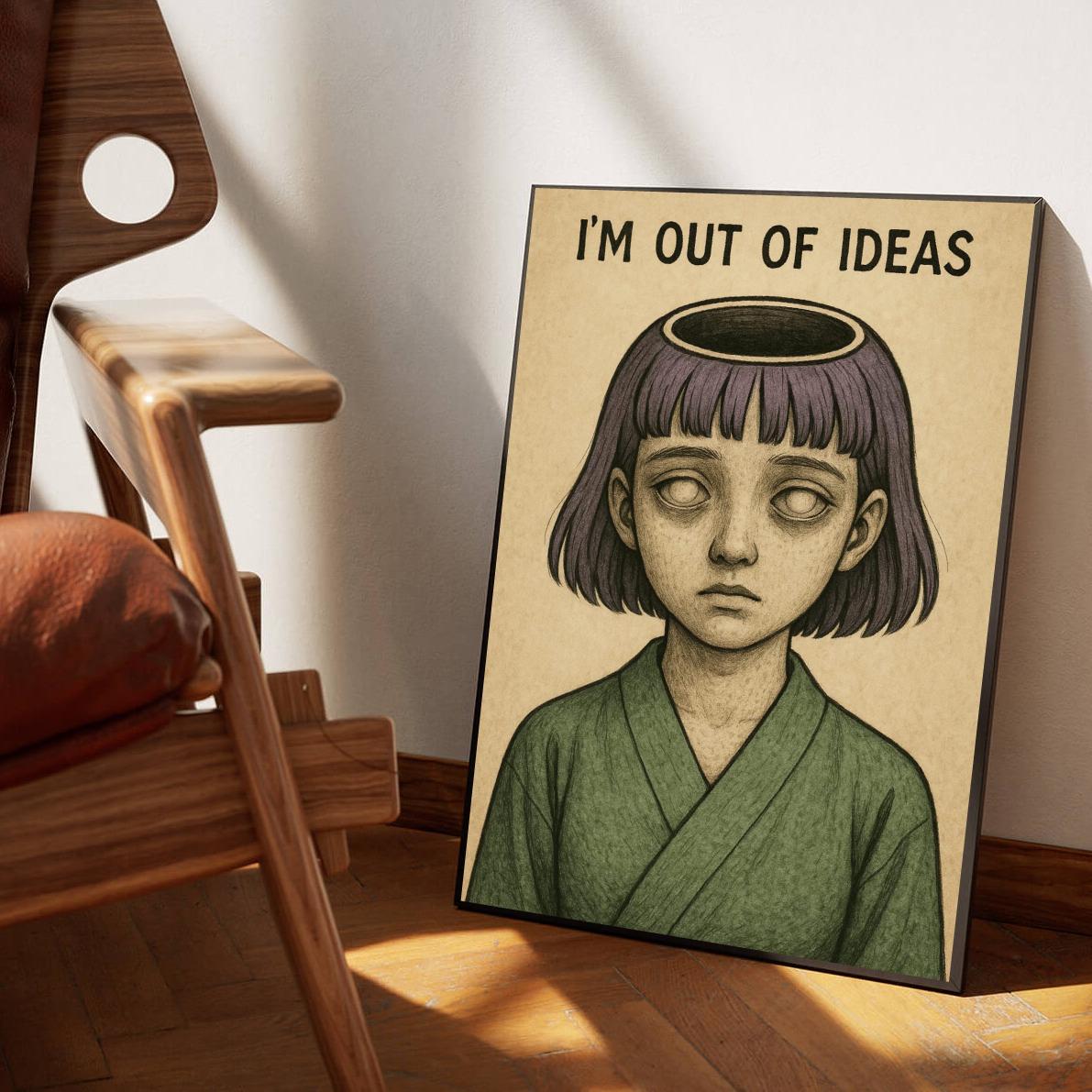 I'm Out Of Ideas Text poster sfeerbeeld 1