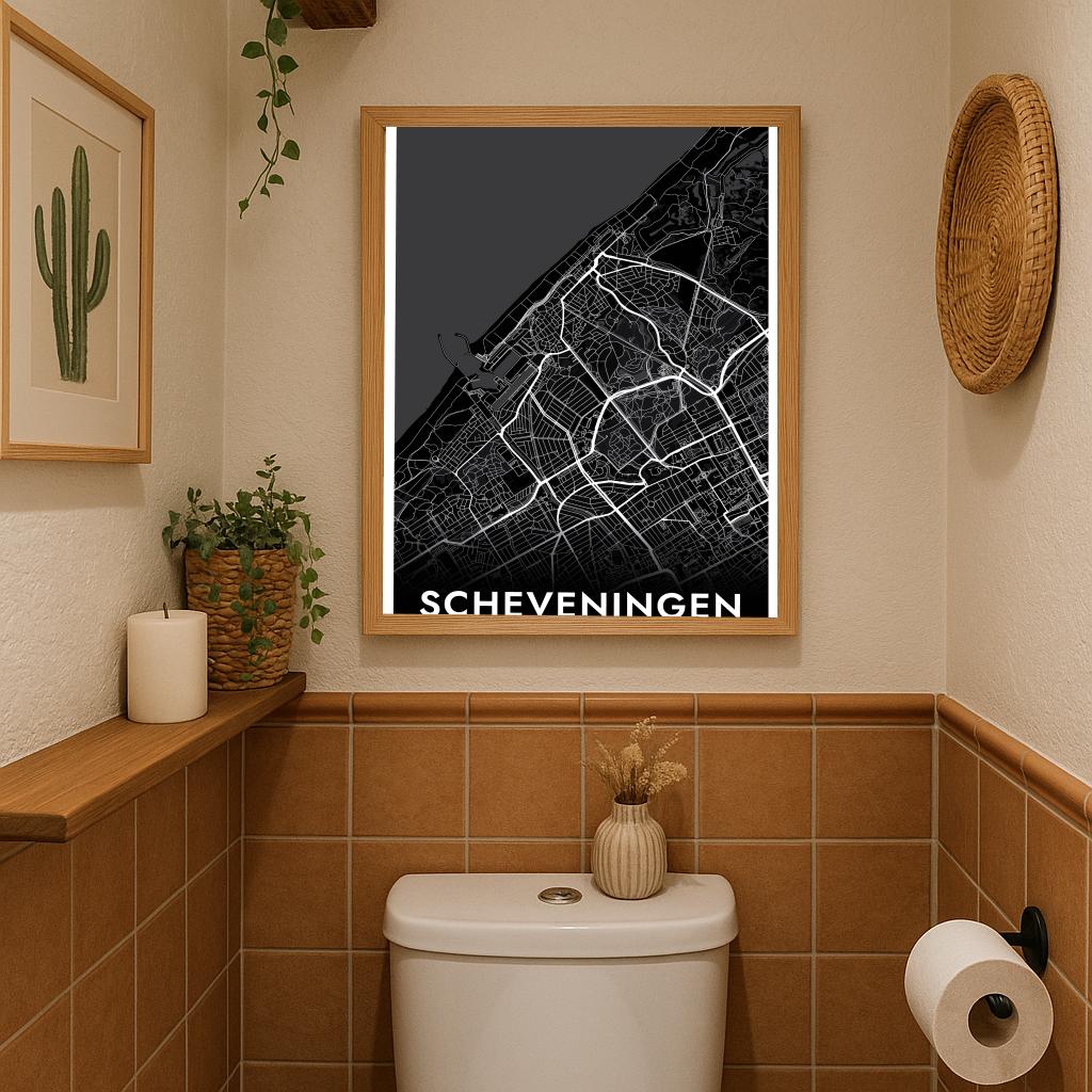 Scheveningen Zwart poster sfeerbeeld 3