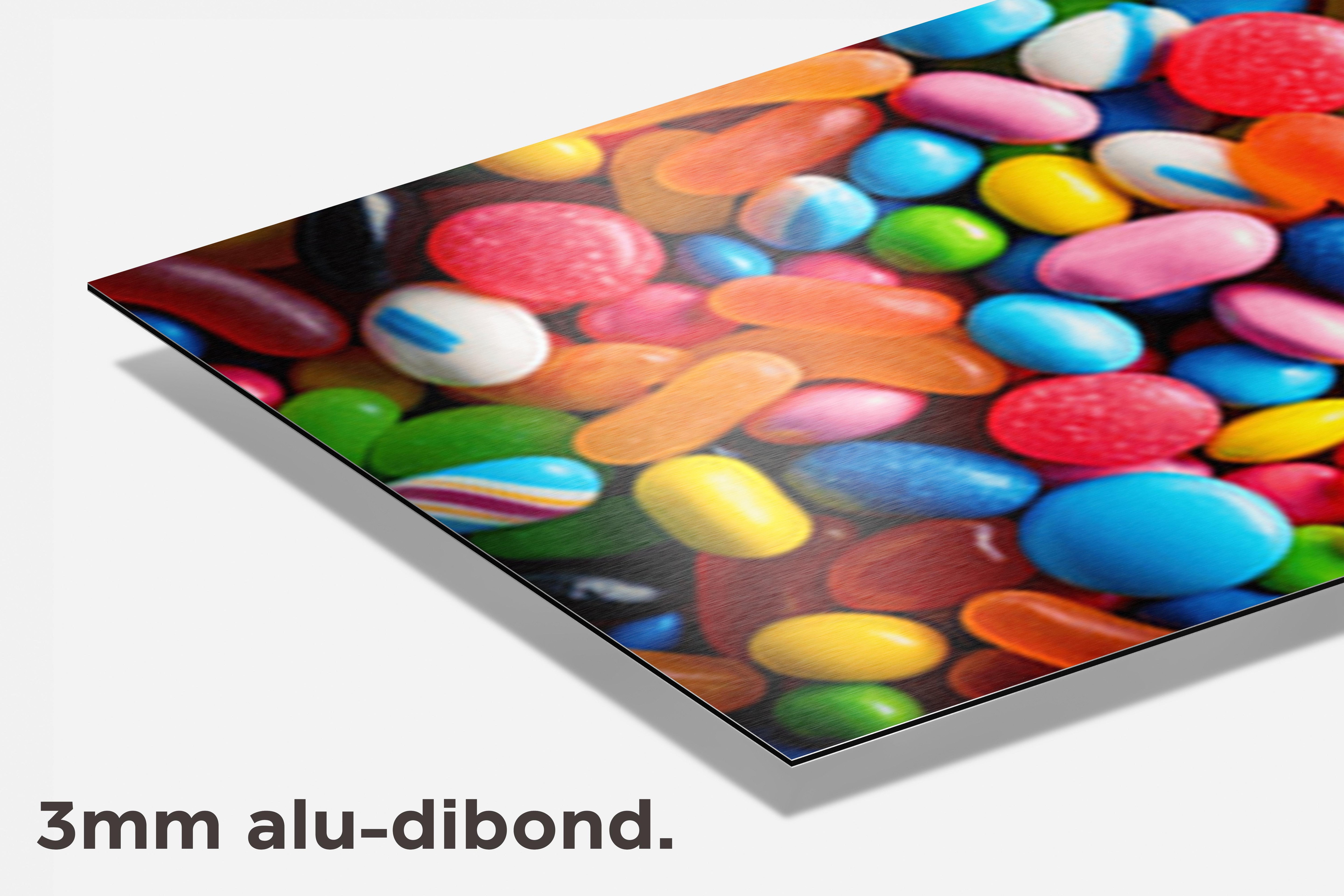 Snoepgoed dibond detail