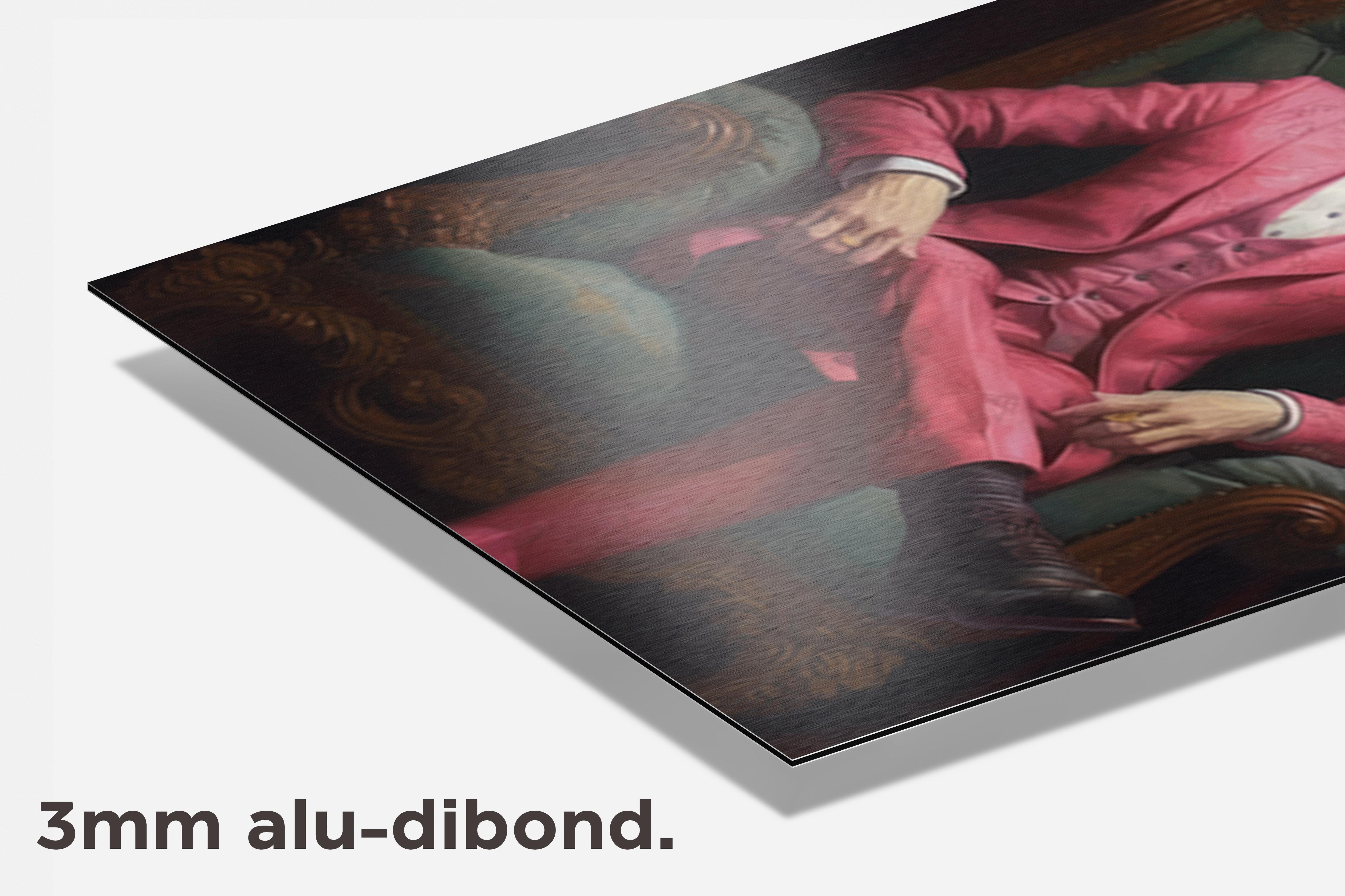 Tijger Op Troon dibond detail