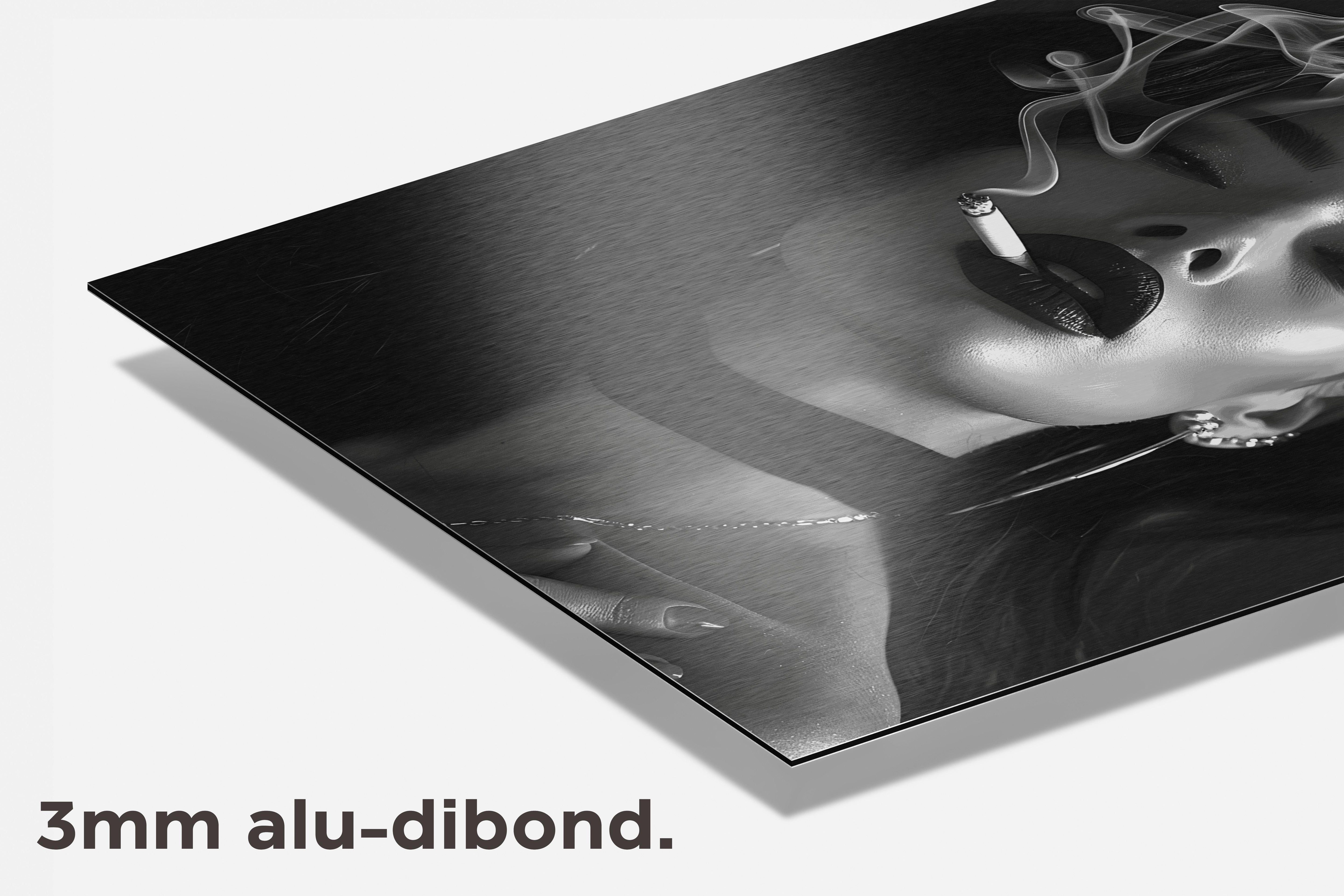 Rokendmeisje dibond detail