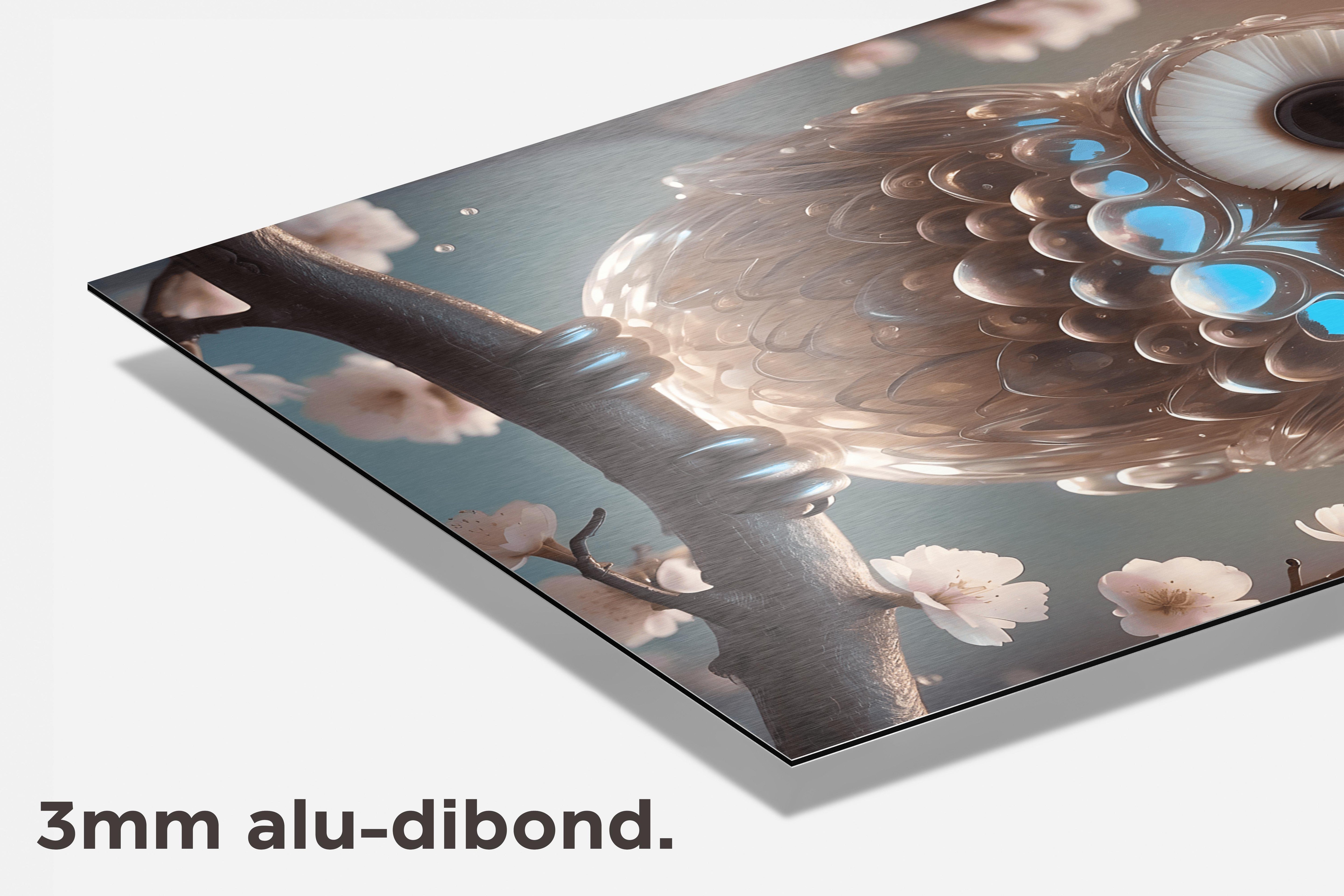 Kristallen Uil dibond detail