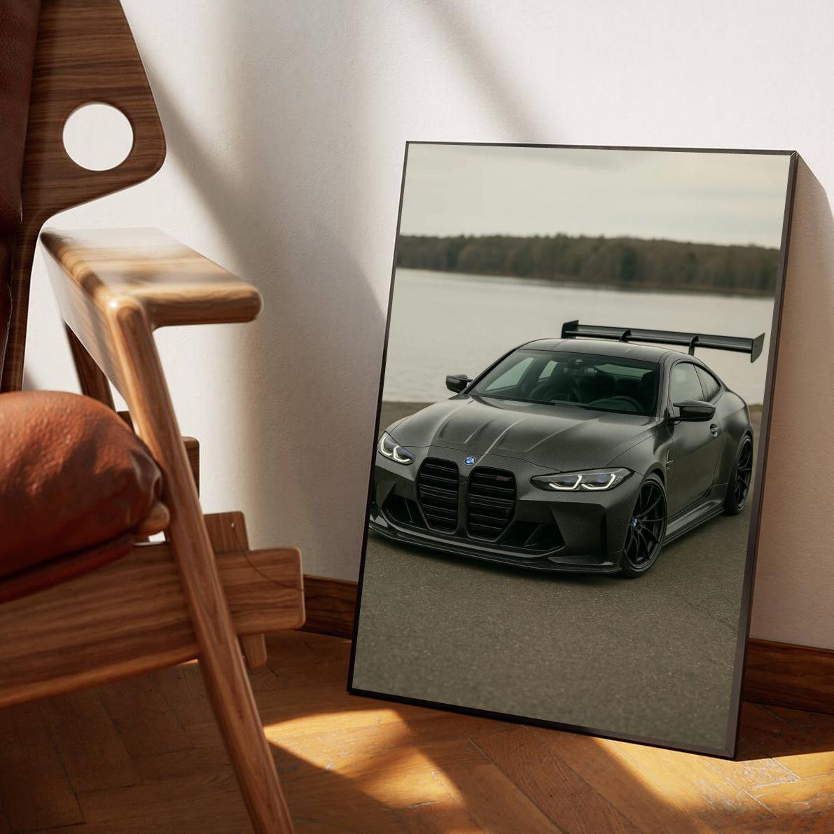 BMW Black Car poster sfeerbeeld 1