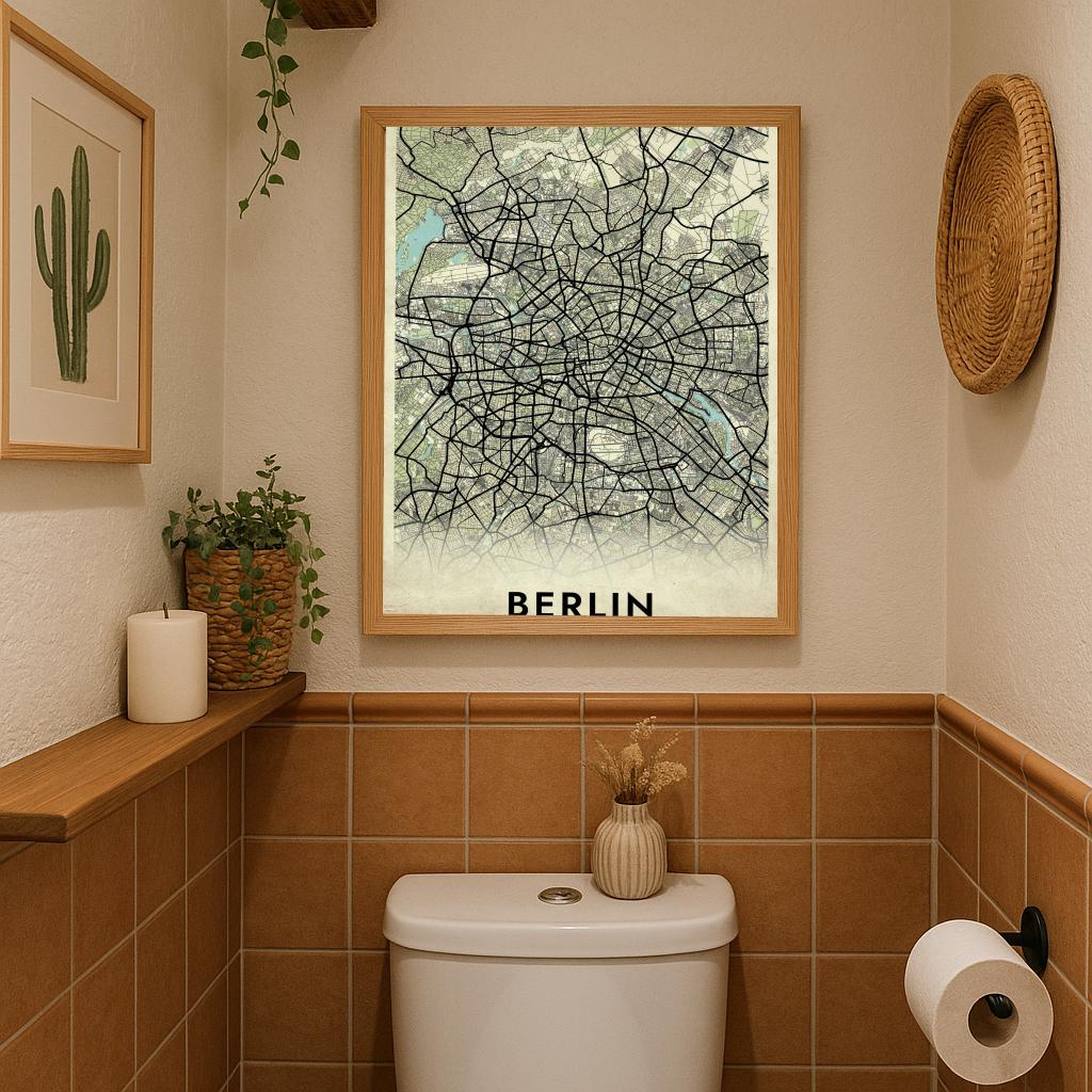 Berlin Deutschland Vintage poster sfeerbeeld 3