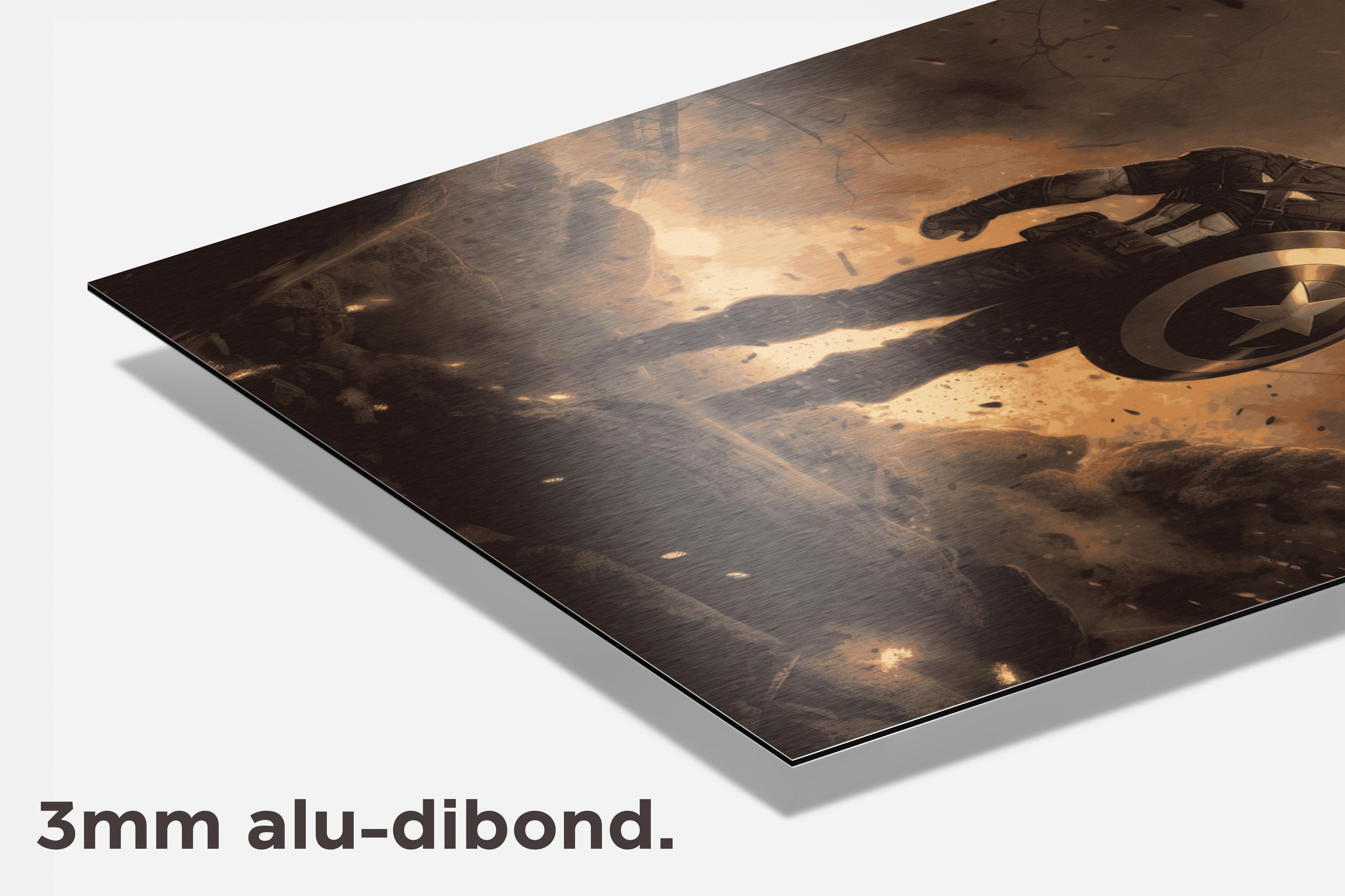 Captain America dibond detail