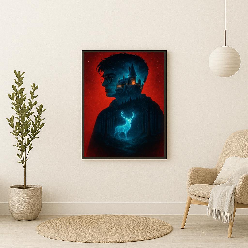 Harry Potter Stag Hogwarts poster sfeerbeeld 2