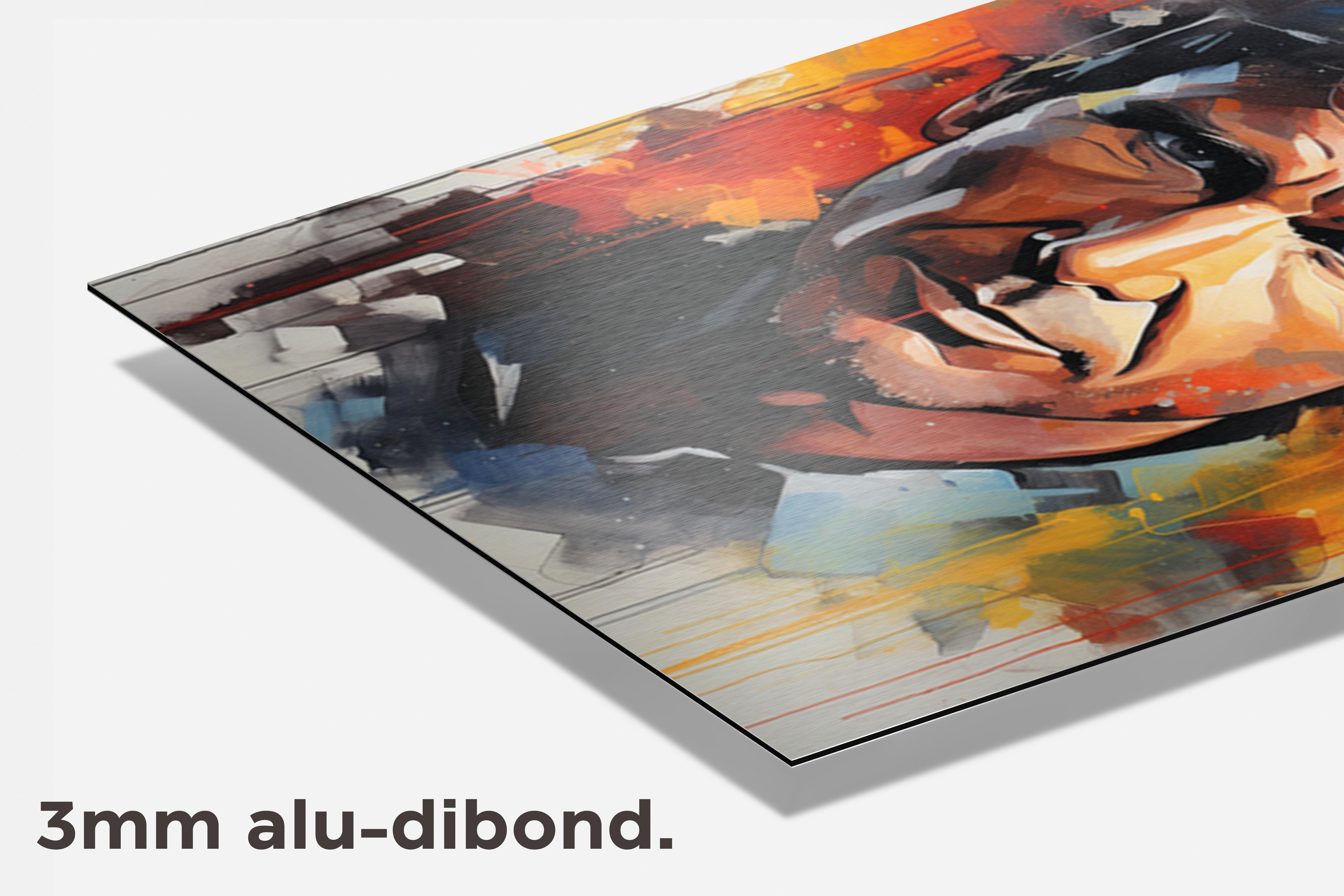 Harrison Ford Abstract dibond detail