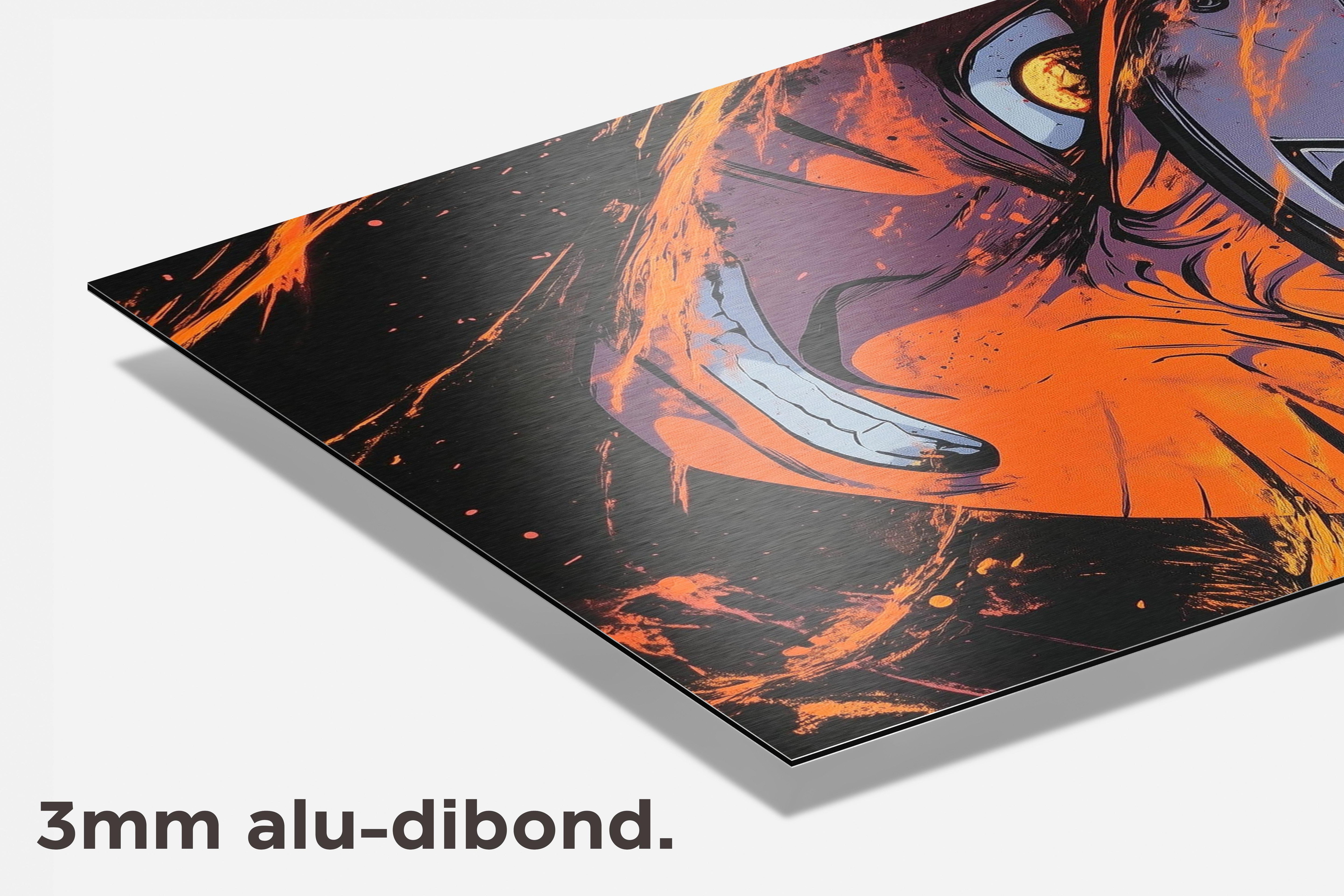 Naruto Anime dibond detail