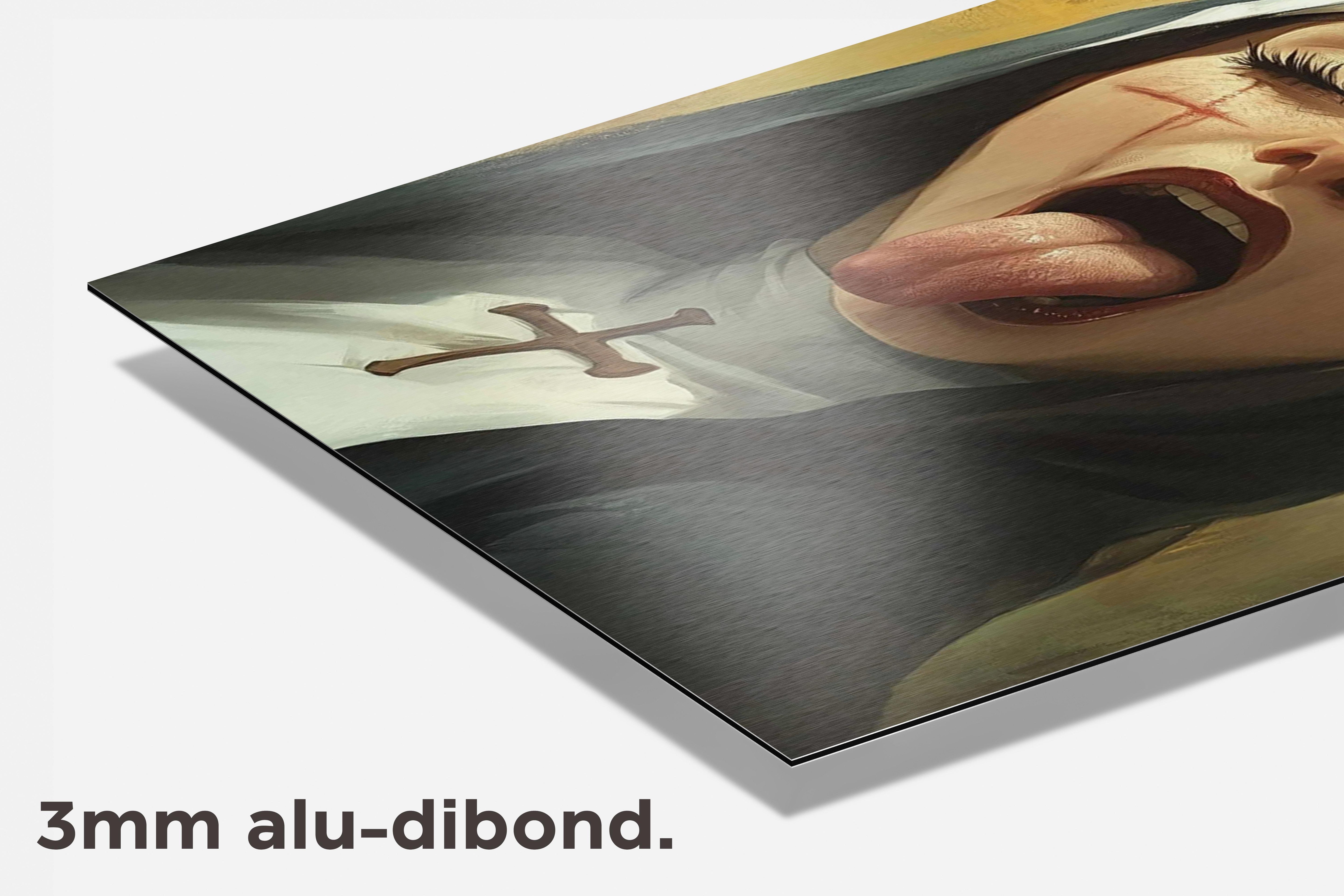 Non Litteken dibond detail