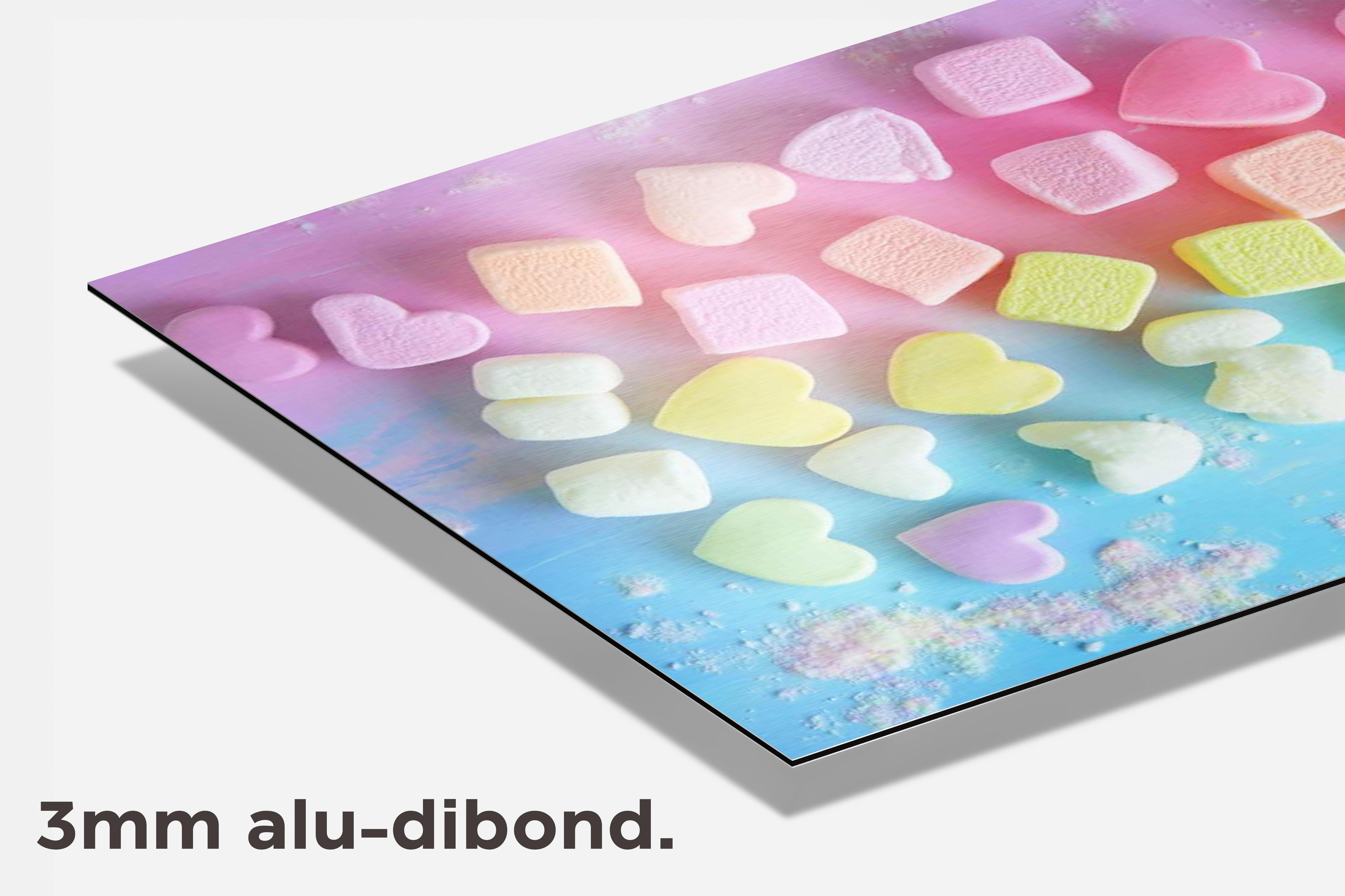 Pastel Marshmallows dibond detail