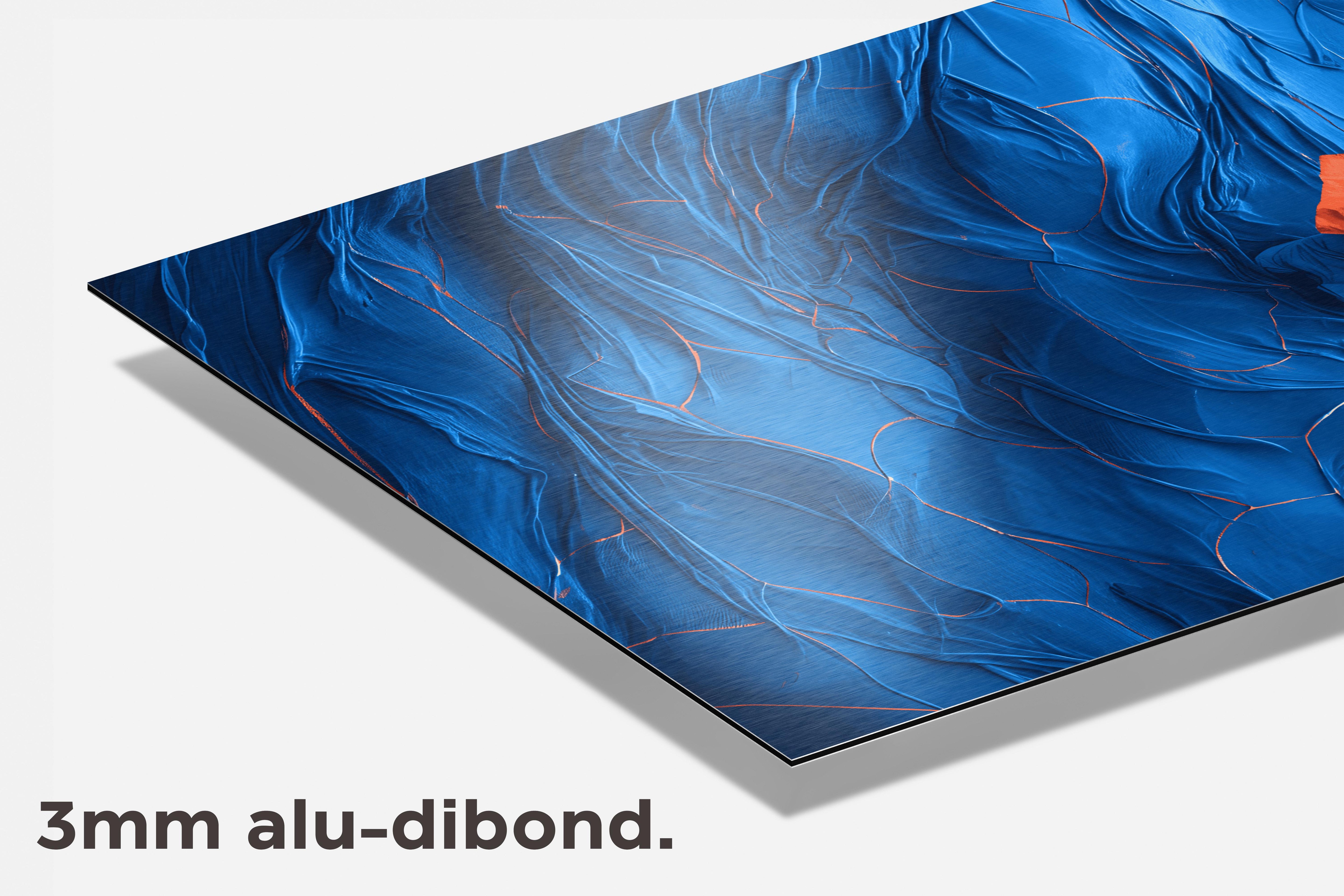 Blauweland dibond detail