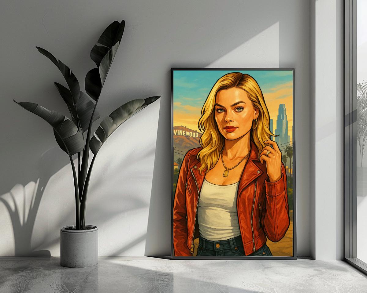 Margot Robbie Pop Art poster van 25 Artstreet