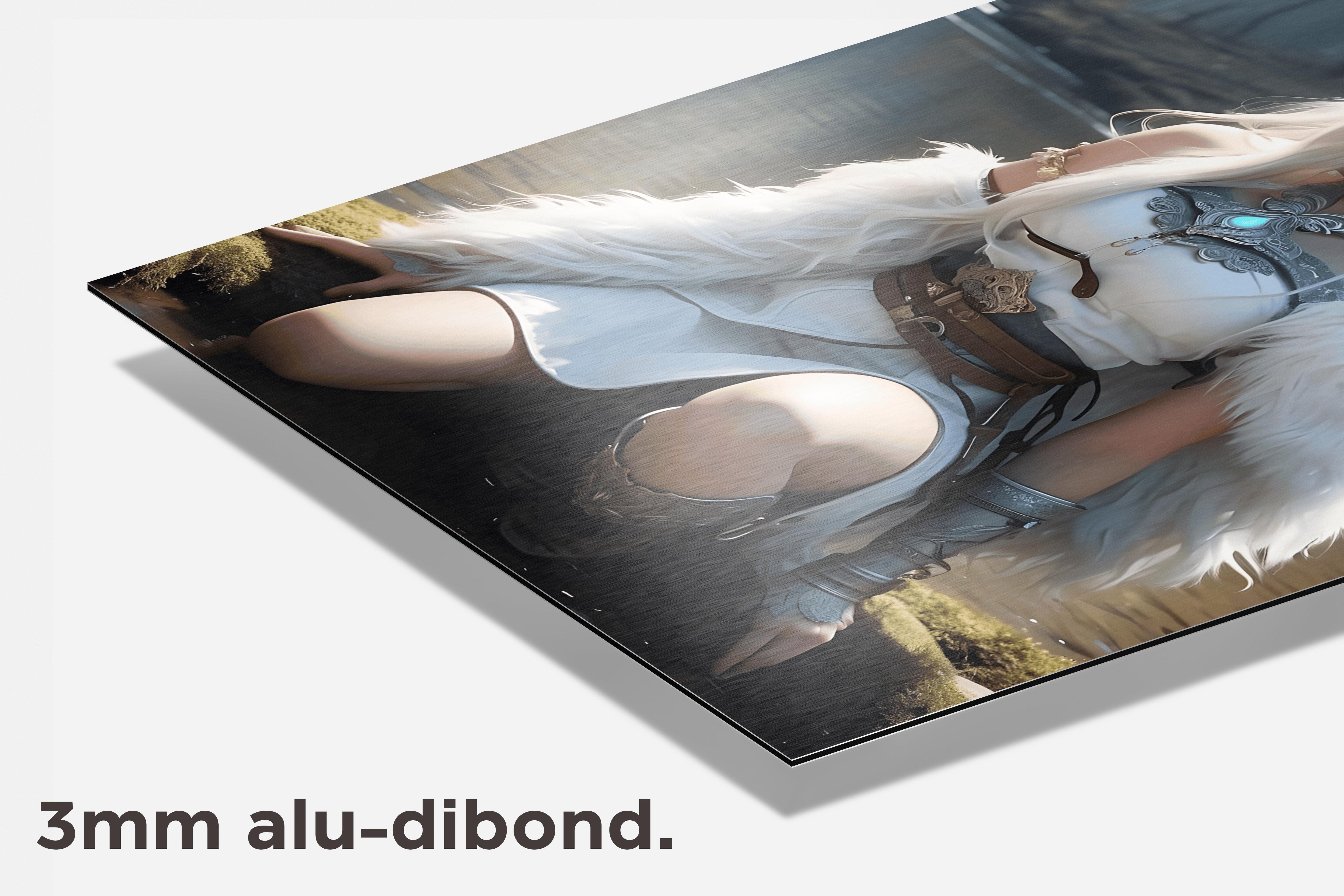 Anime Prinses Bos dibond detail