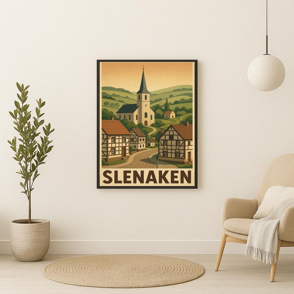Slenaken Text Vintage poster sfeerbeeld 2