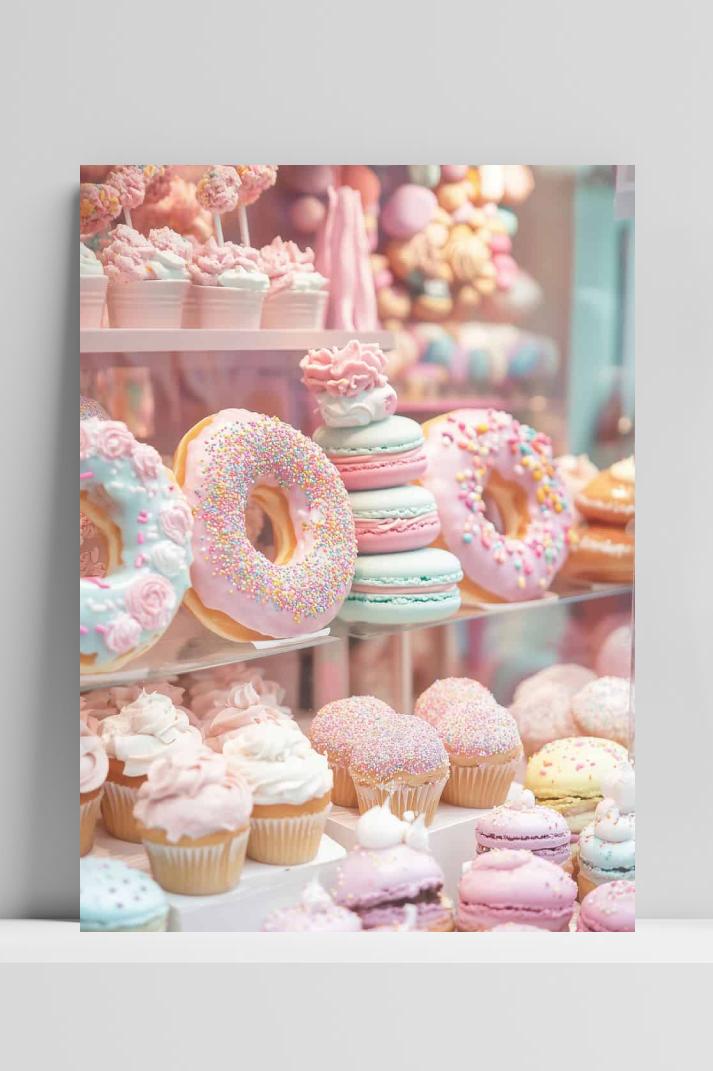 Dessert Pastel op 3mm aluminium dibond