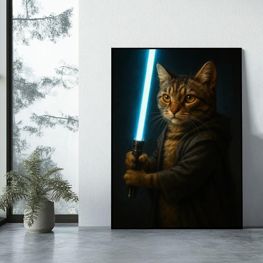 Cat Lightsaber poster sfeerbeeld 1