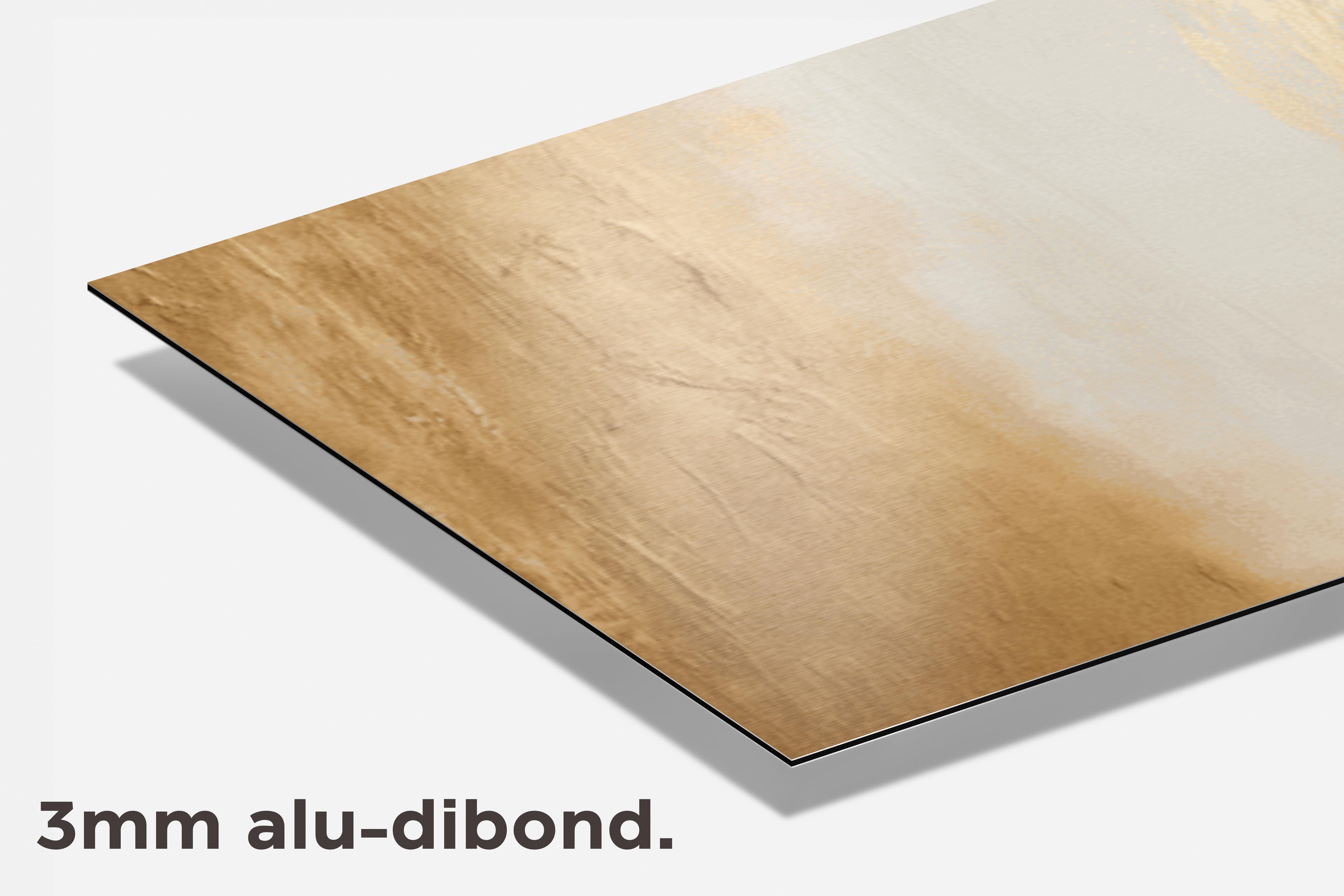 Goud Wit Abstract dibond detail