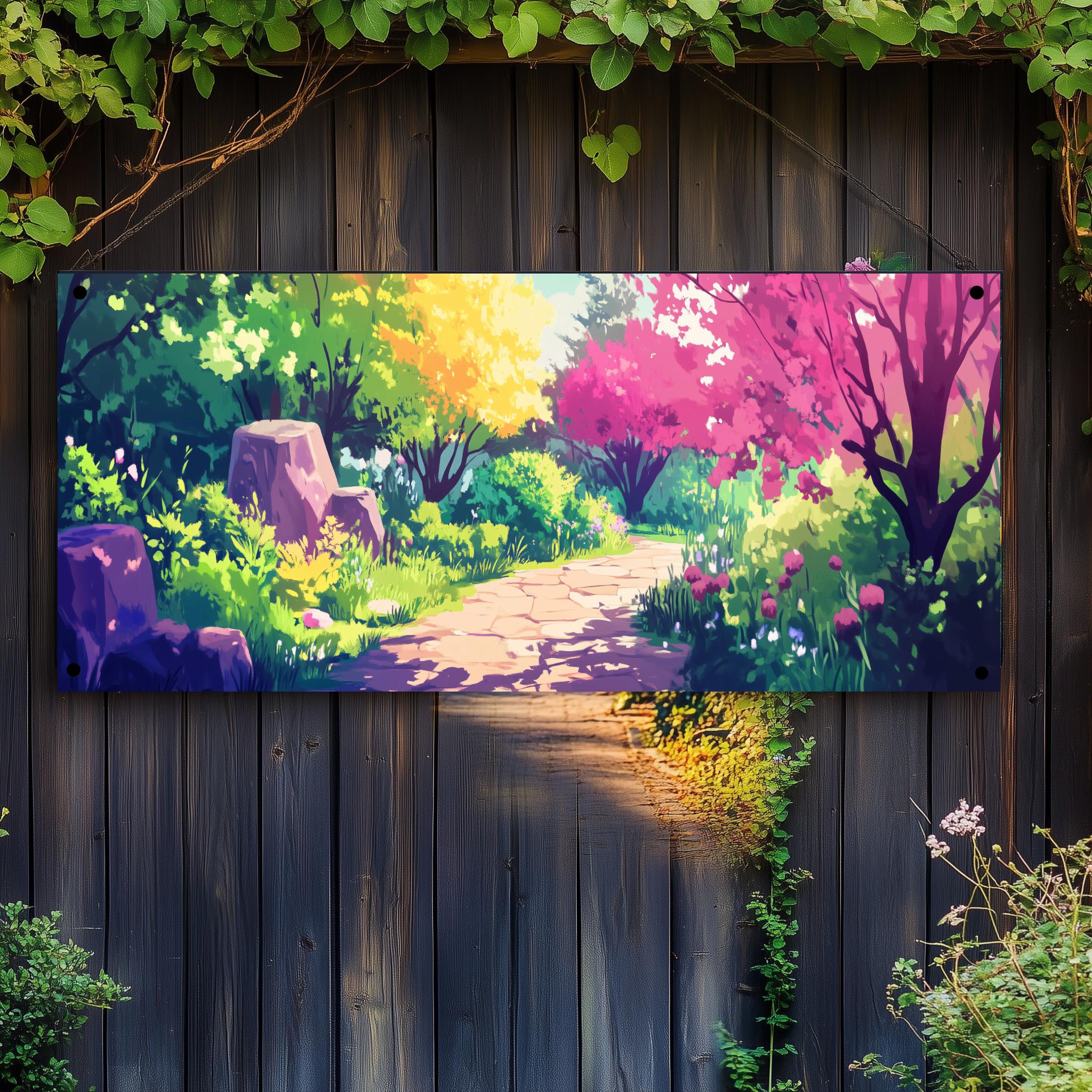 Tuinposter Zomer Steenpad van 25 Artstreet
