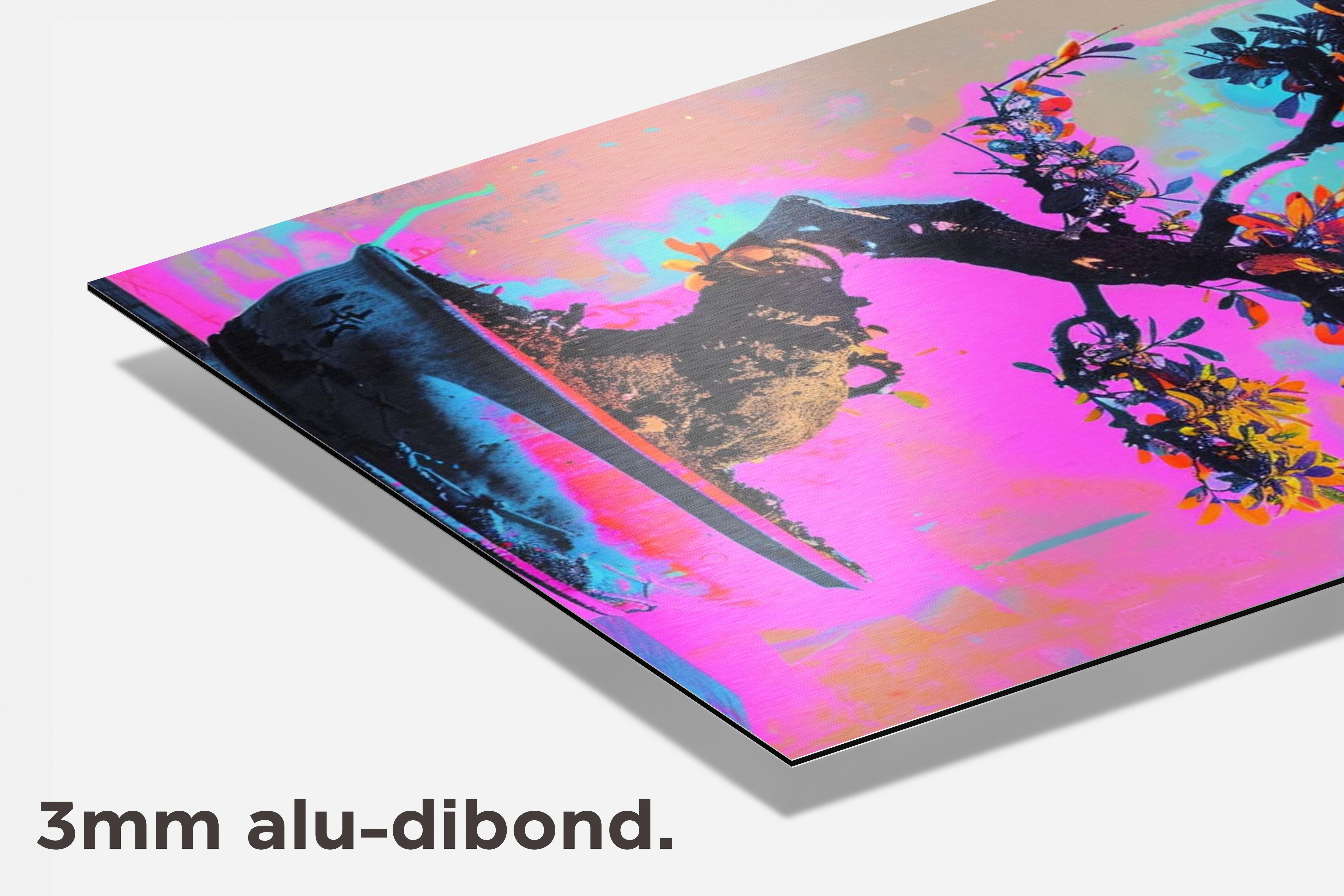 Bonsai Boom dibond detail