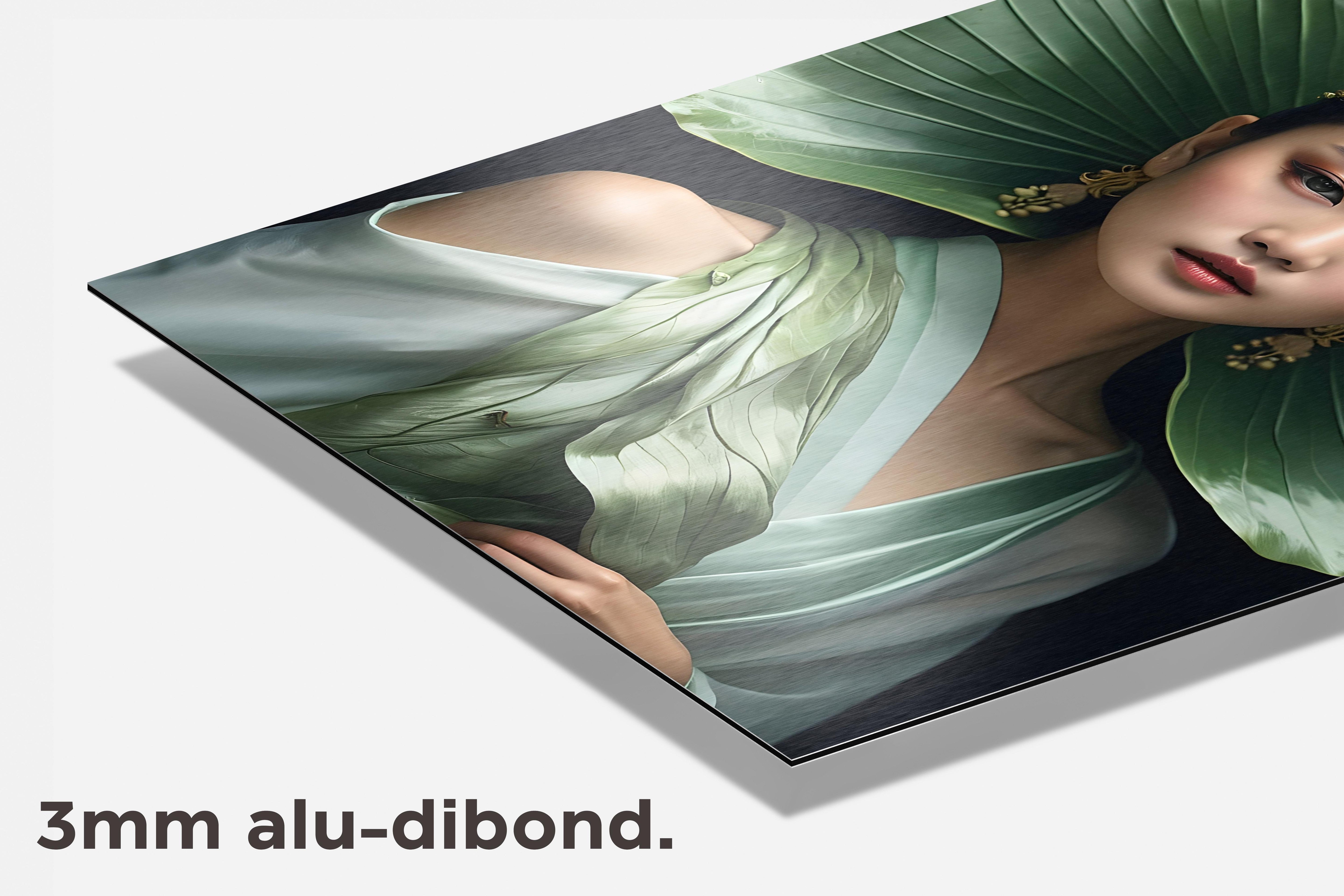 Lotusblad Mode dibond detail