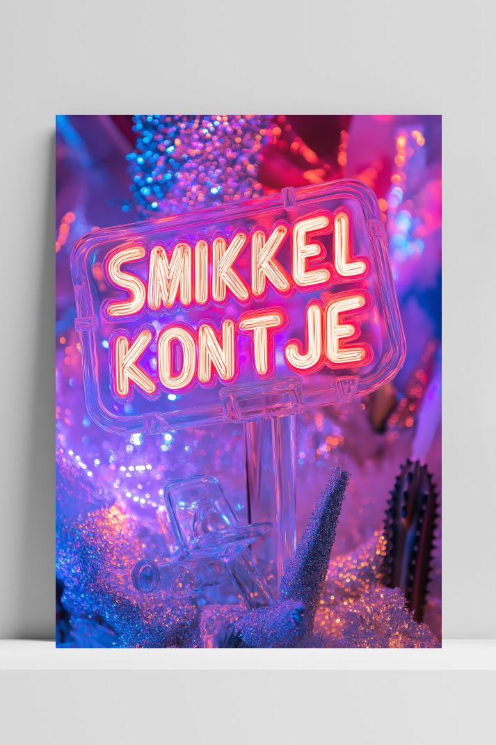 Smikkel Kontje op 3mm aluminium dibond
