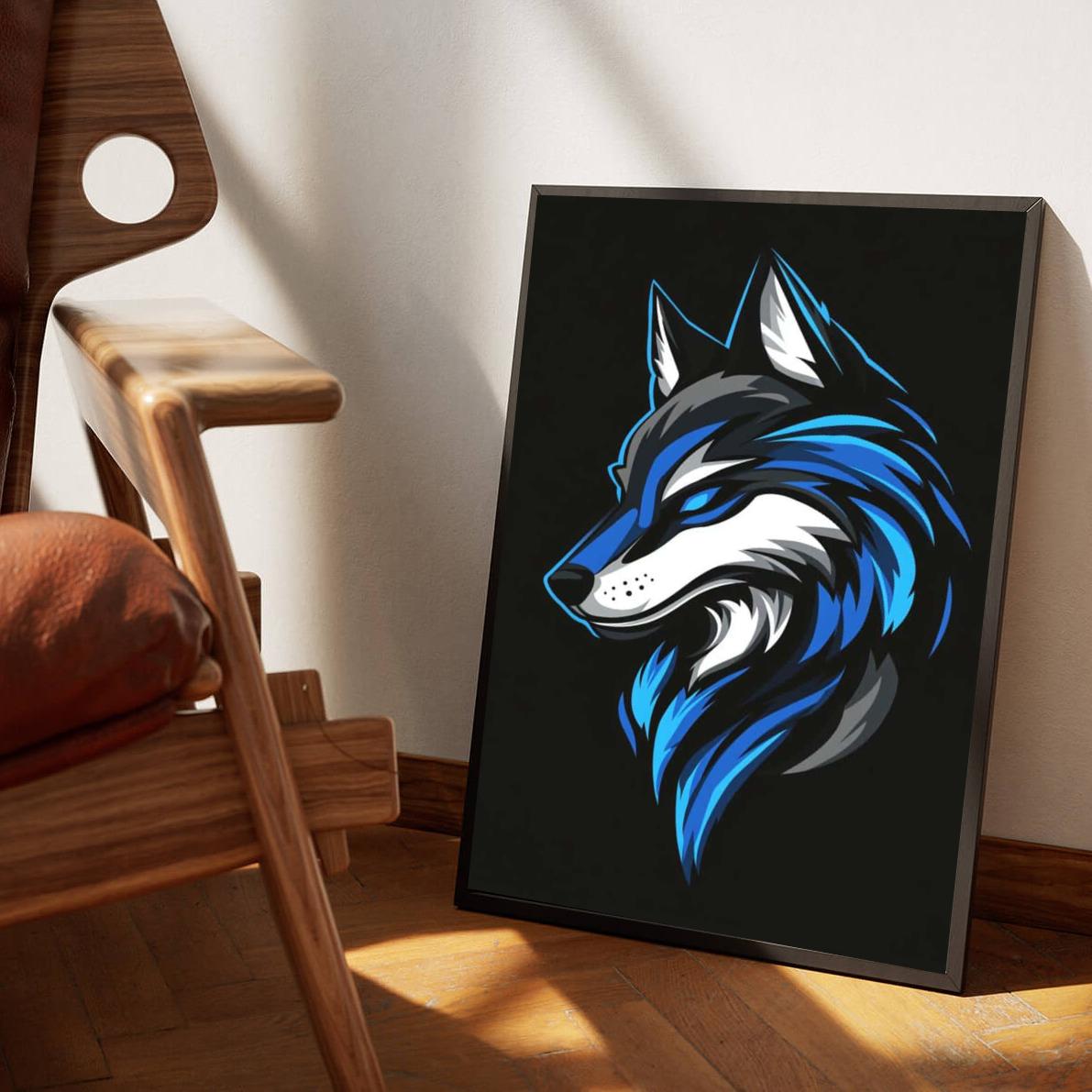 Blue Fox poster van 25 Artstreet