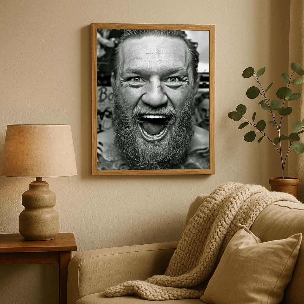 Conor McGregor B&W poster sfeerbeeld 2