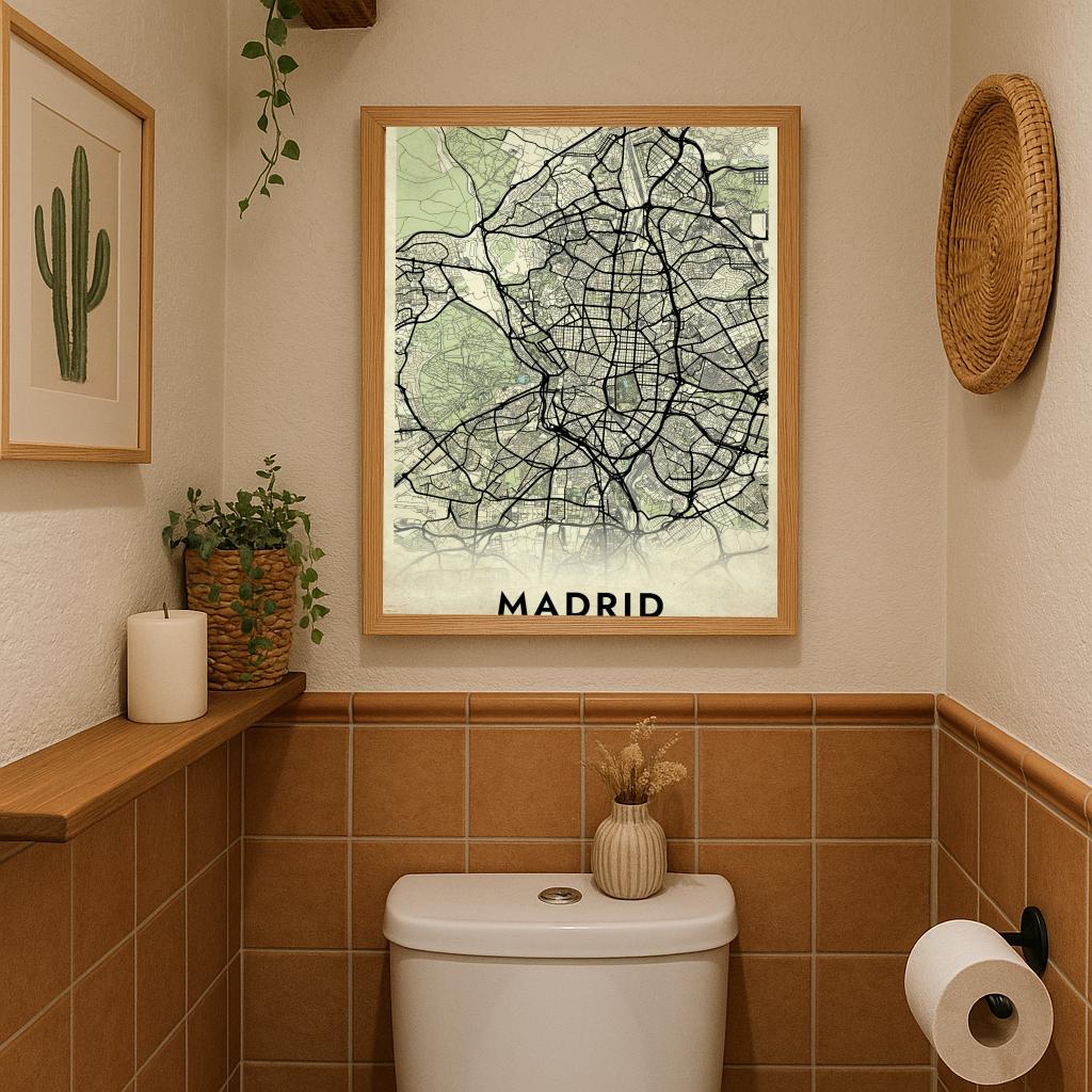 Madrid Spain Vintage poster sfeerbeeld 3
