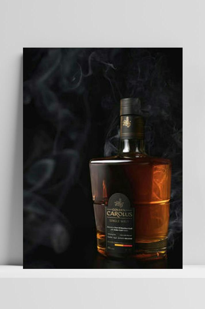 Carolus Single Malt op 3mm aluminium dibond