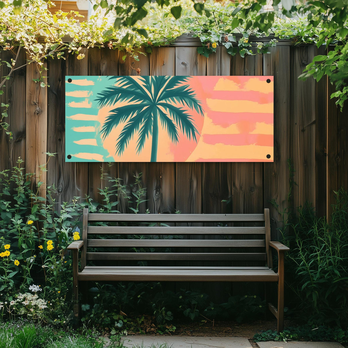 Affiche de Jardin Palmier dans un intérieur