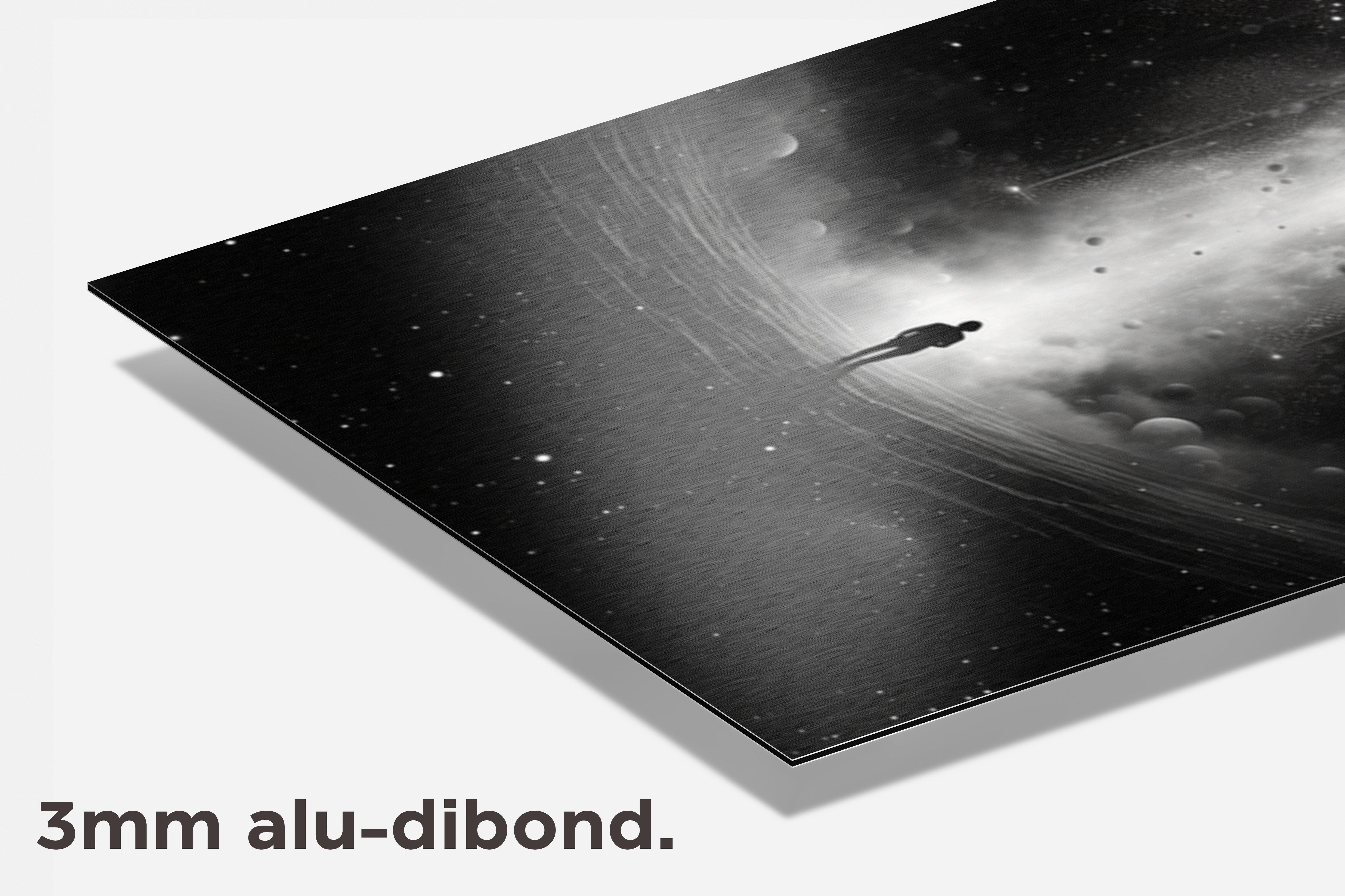 Heelal Ballen dibond detail