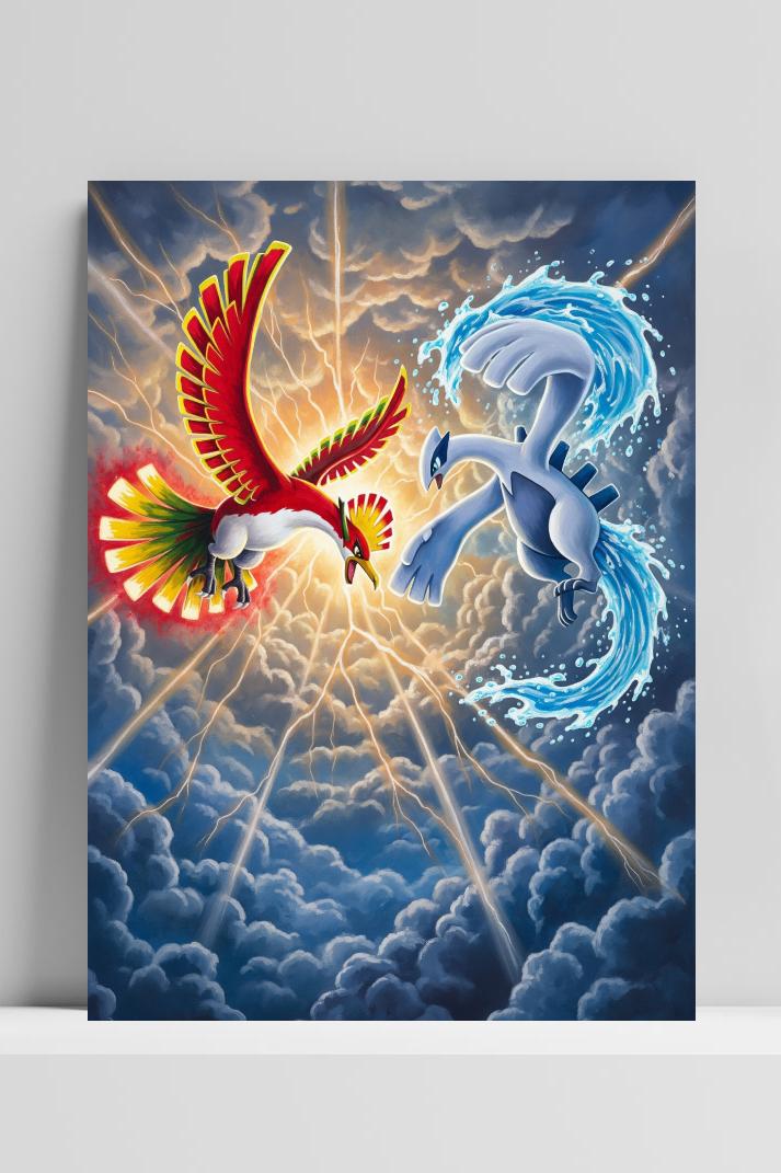 Pokemon Lugia Ho-oh poster van 25 Artstreet